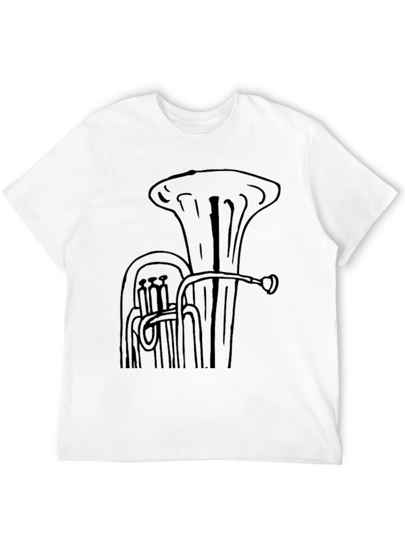 Tuba Graphic Black T-Shirt