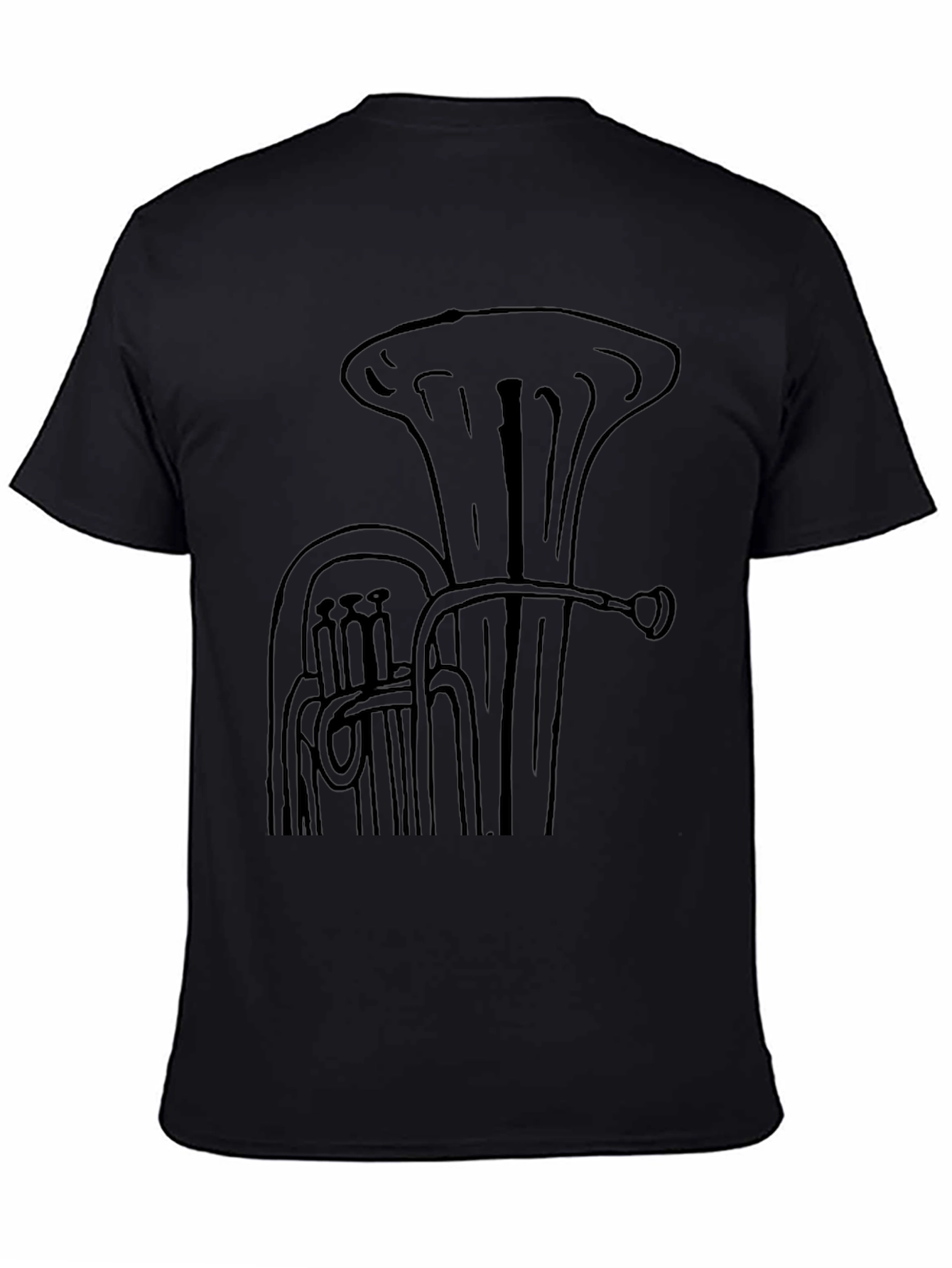 Tuba Graphic Black T-Shirt