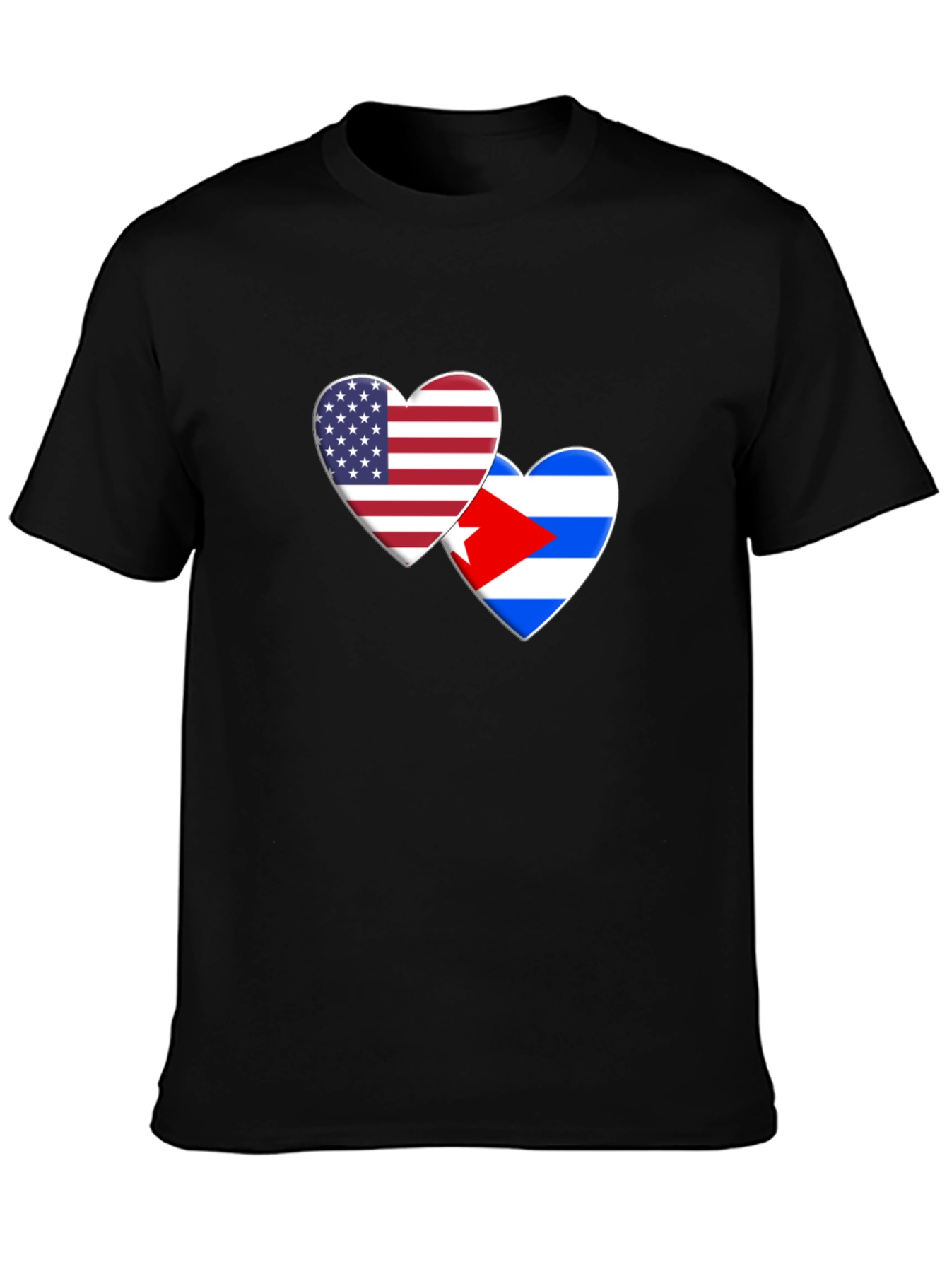 USA Cuba Love Heart T-Shirt