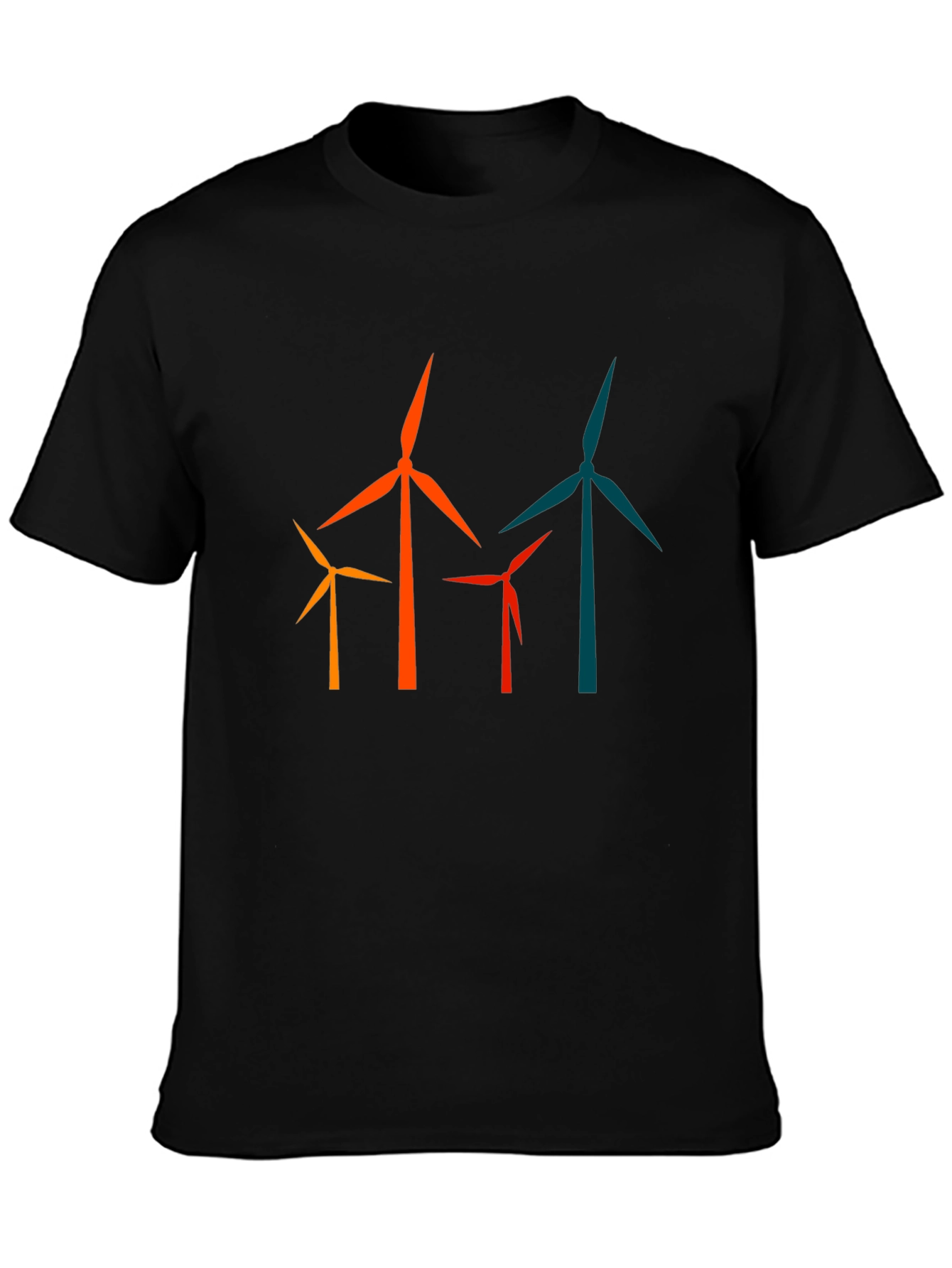 Wind Turbine Graphic Tee - Modern Energy T-Shirt