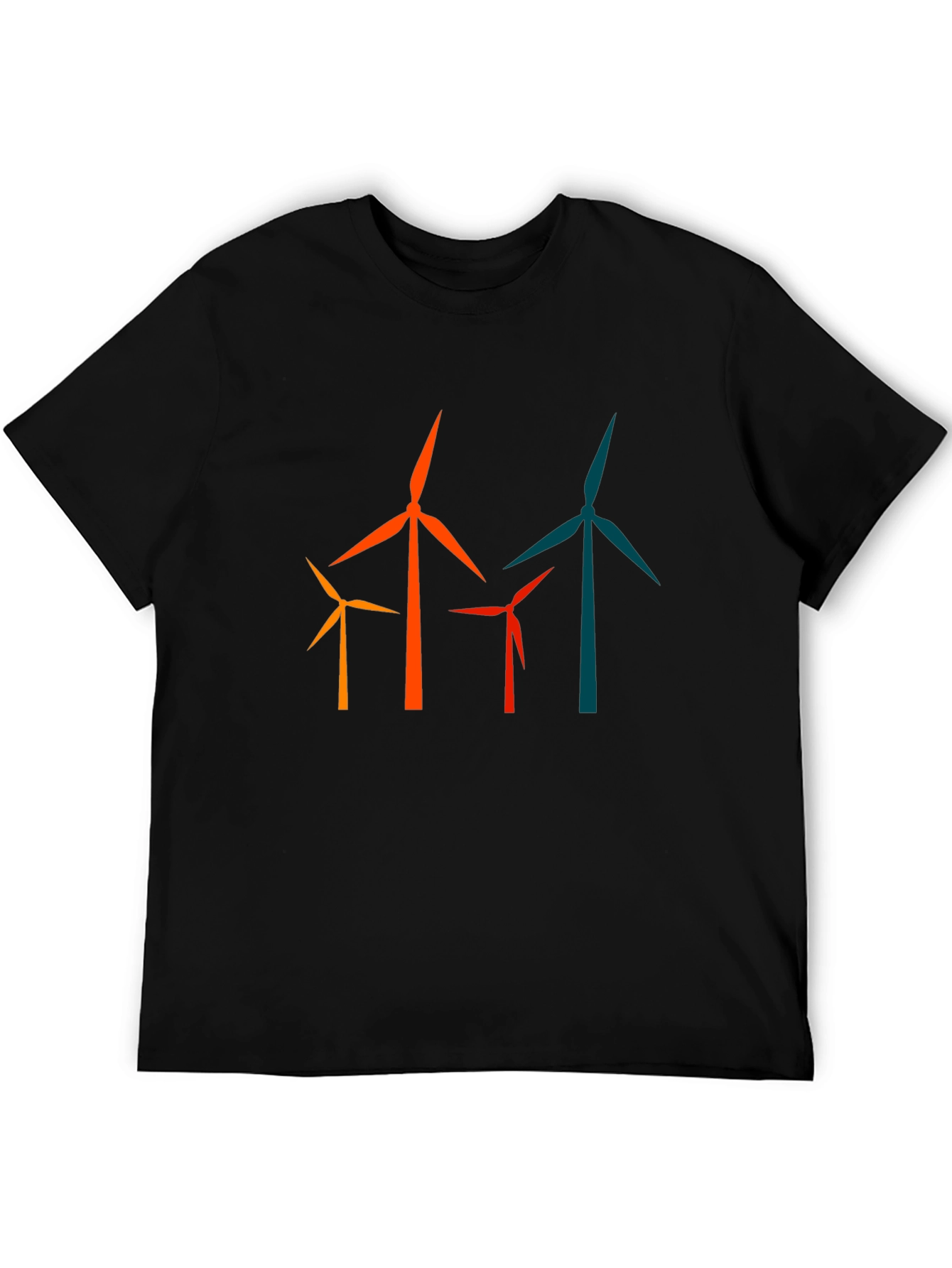 Wind Turbine Graphic Tee - Modern Energy T-Shirt