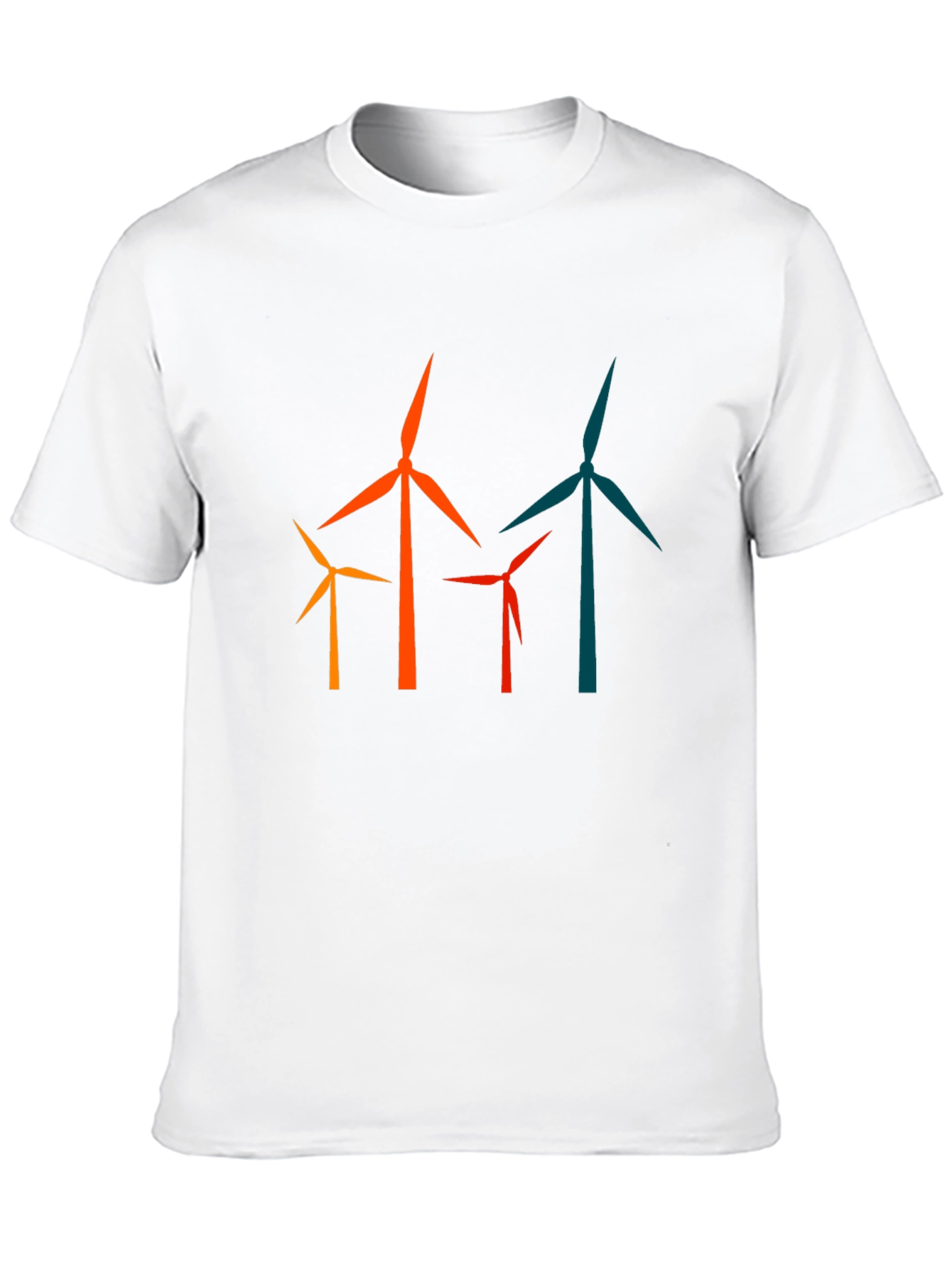 Wind Turbine Graphic Tee - Modern Energy T-Shirt