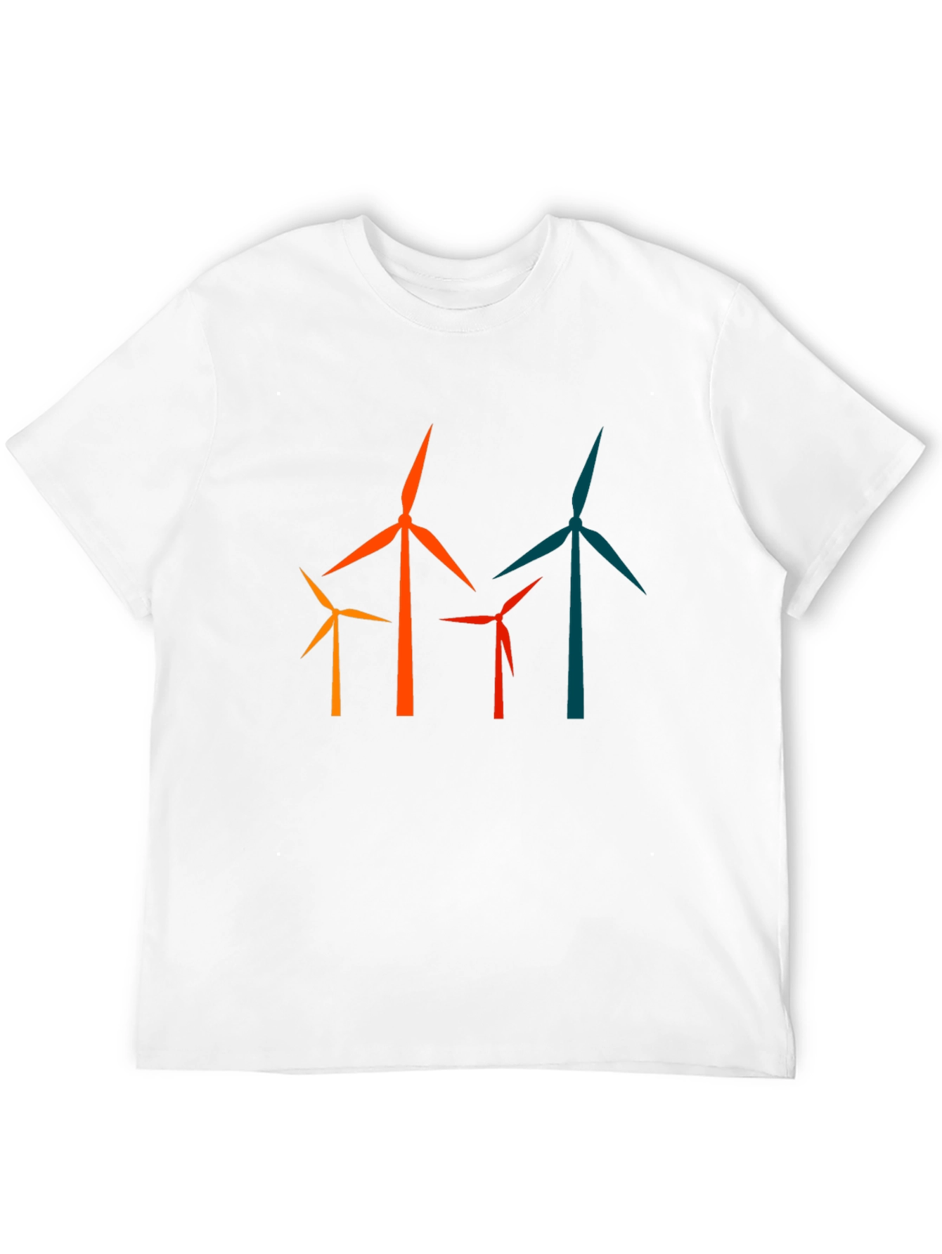 Wind Turbine Graphic Tee - Modern Energy T-Shirt