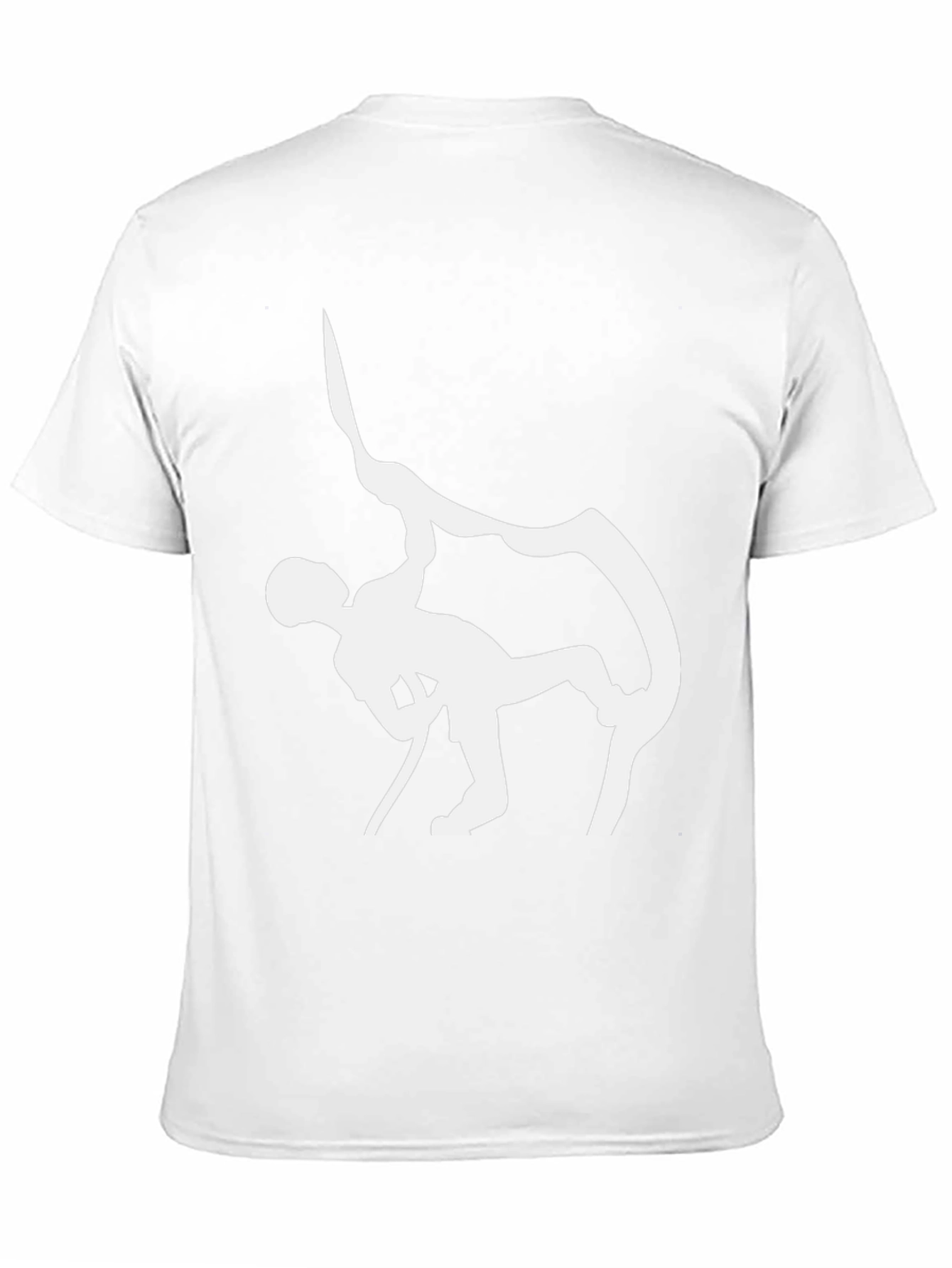 Climbing Graphic Tee - Black Cotton Comfort