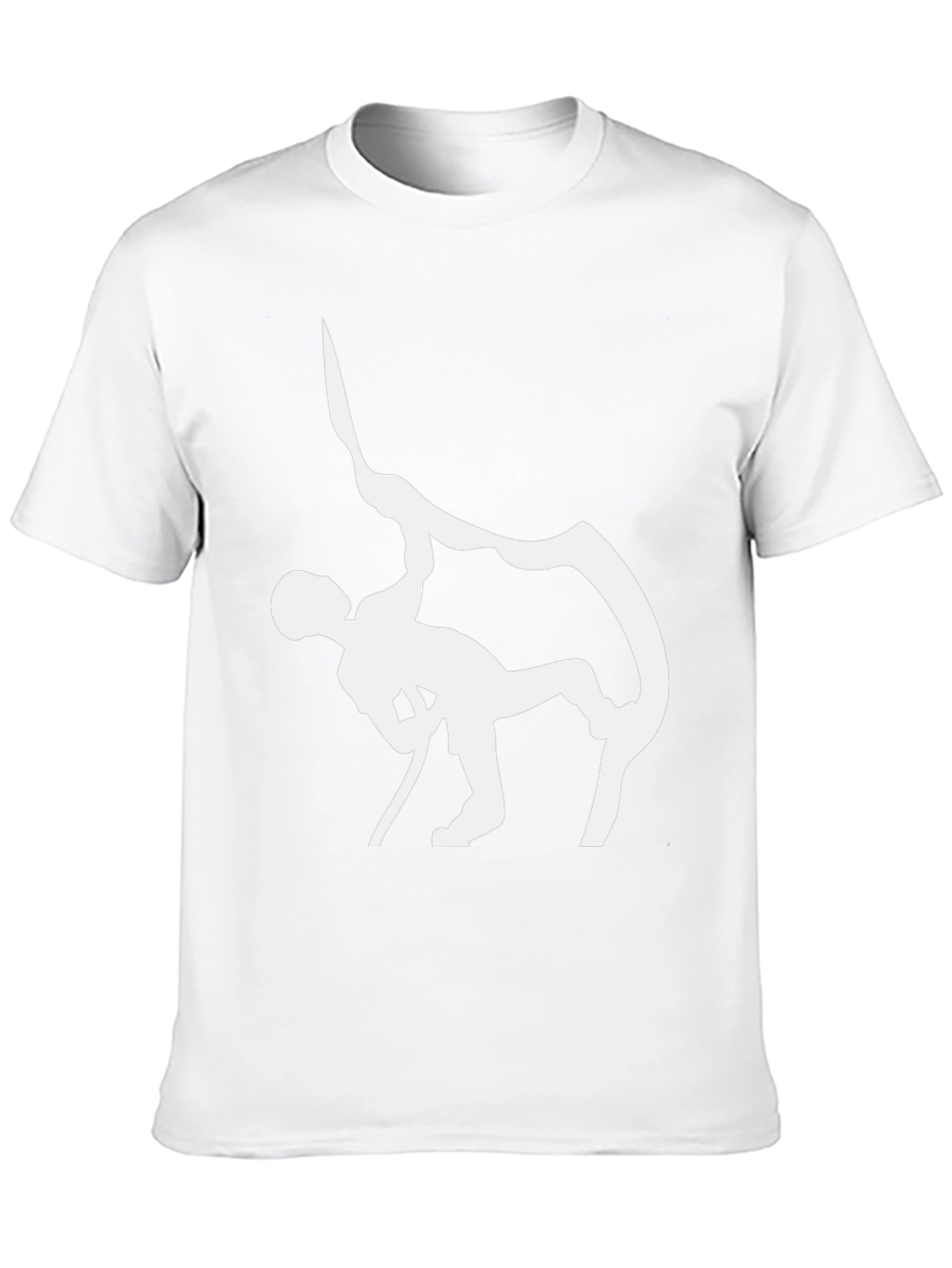 Climbing Graphic Tee - Black Cotton Comfort