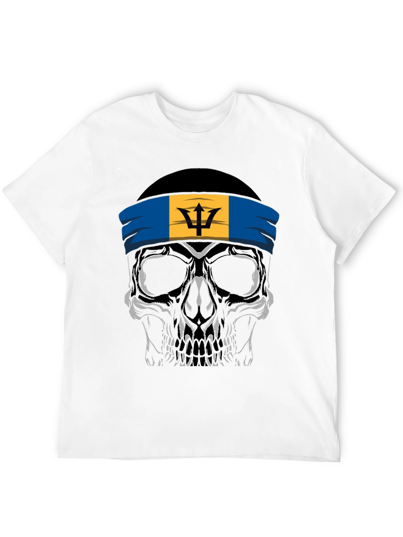 Barbados Skull Graphic T-Shirt - Cool Casual Tee