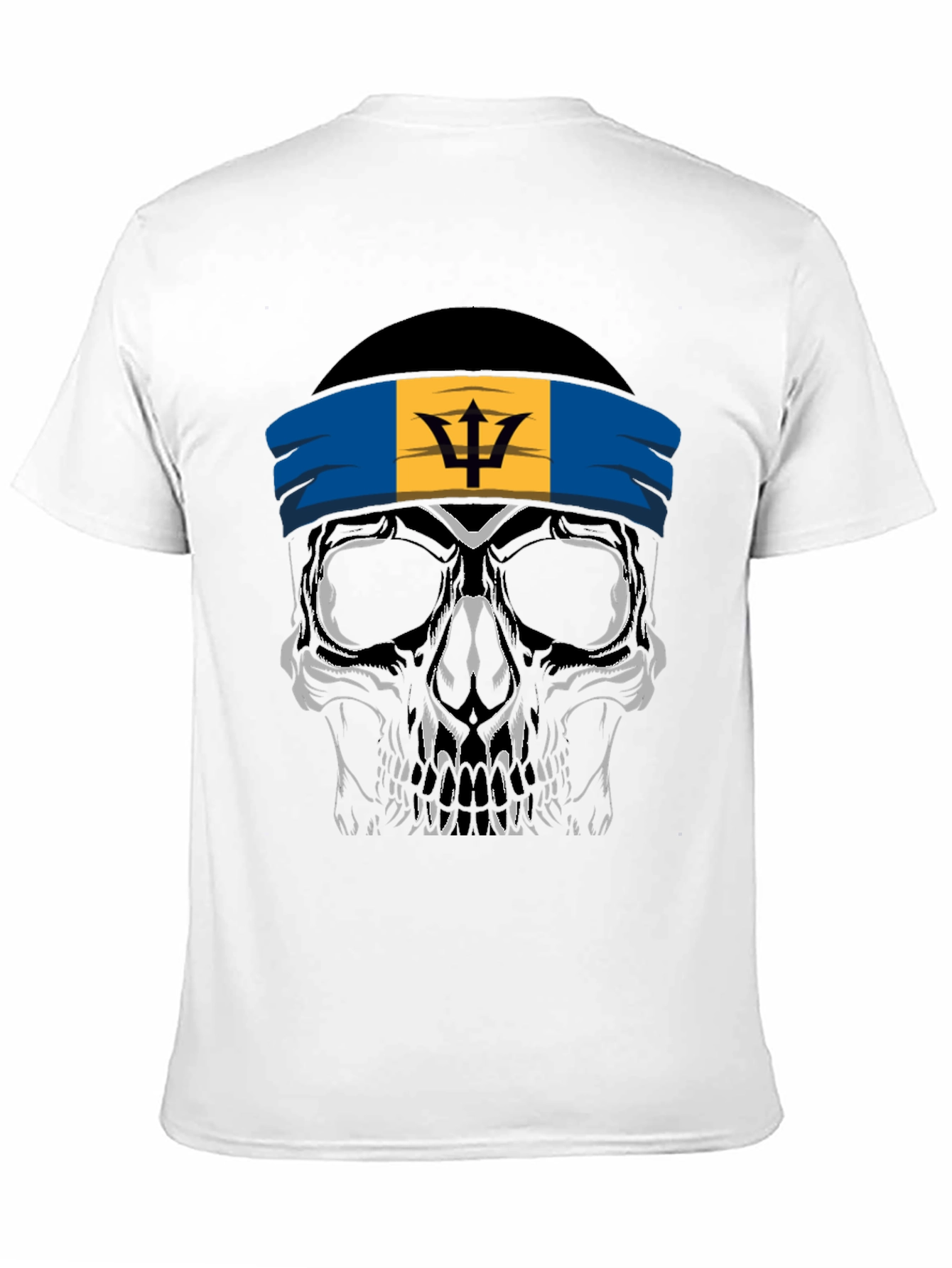 Barbados Skull Graphic T-Shirt - Cool Casual Tee