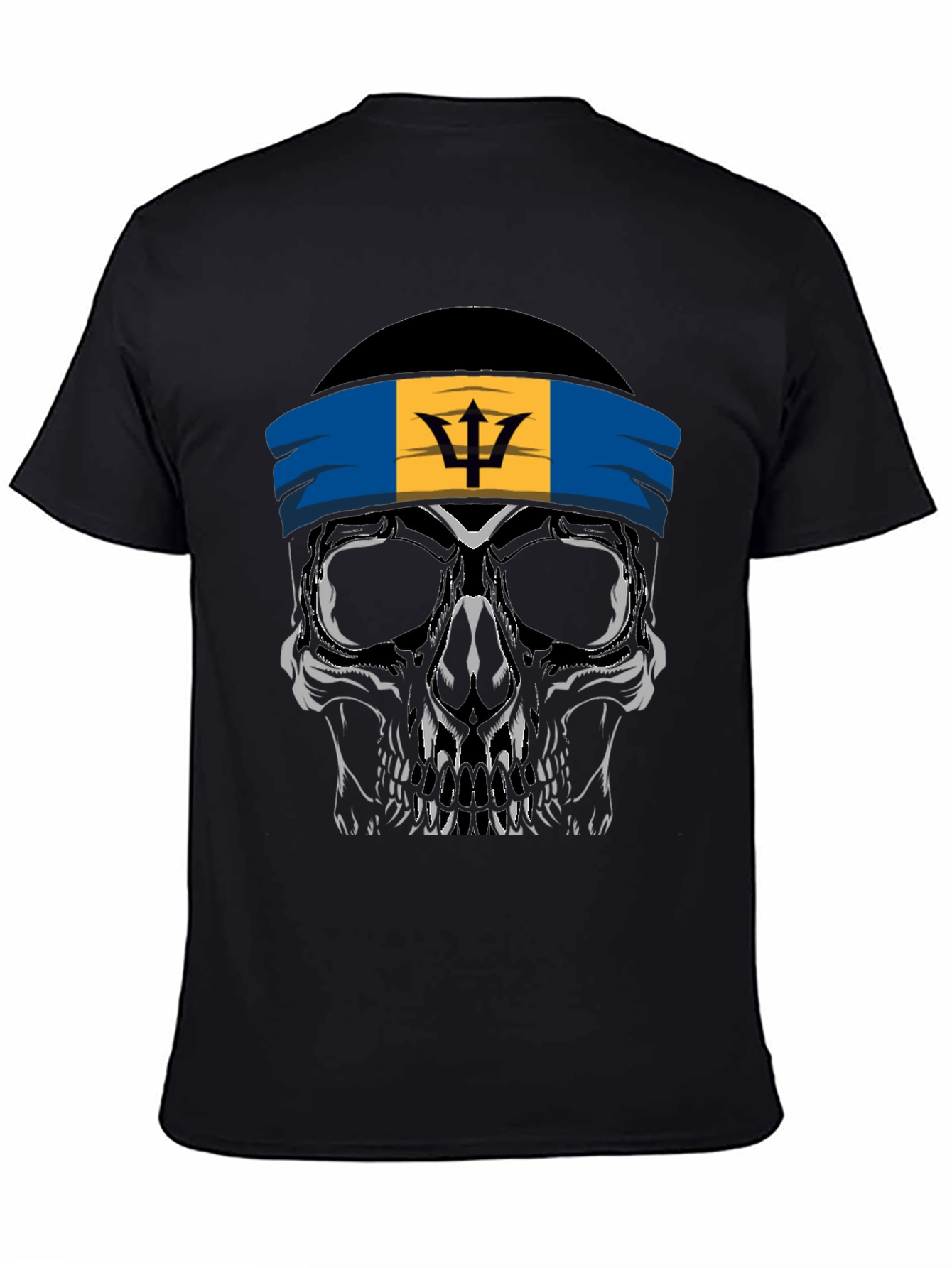 Barbados Skull Graphic T-Shirt - Cool Casual Tee