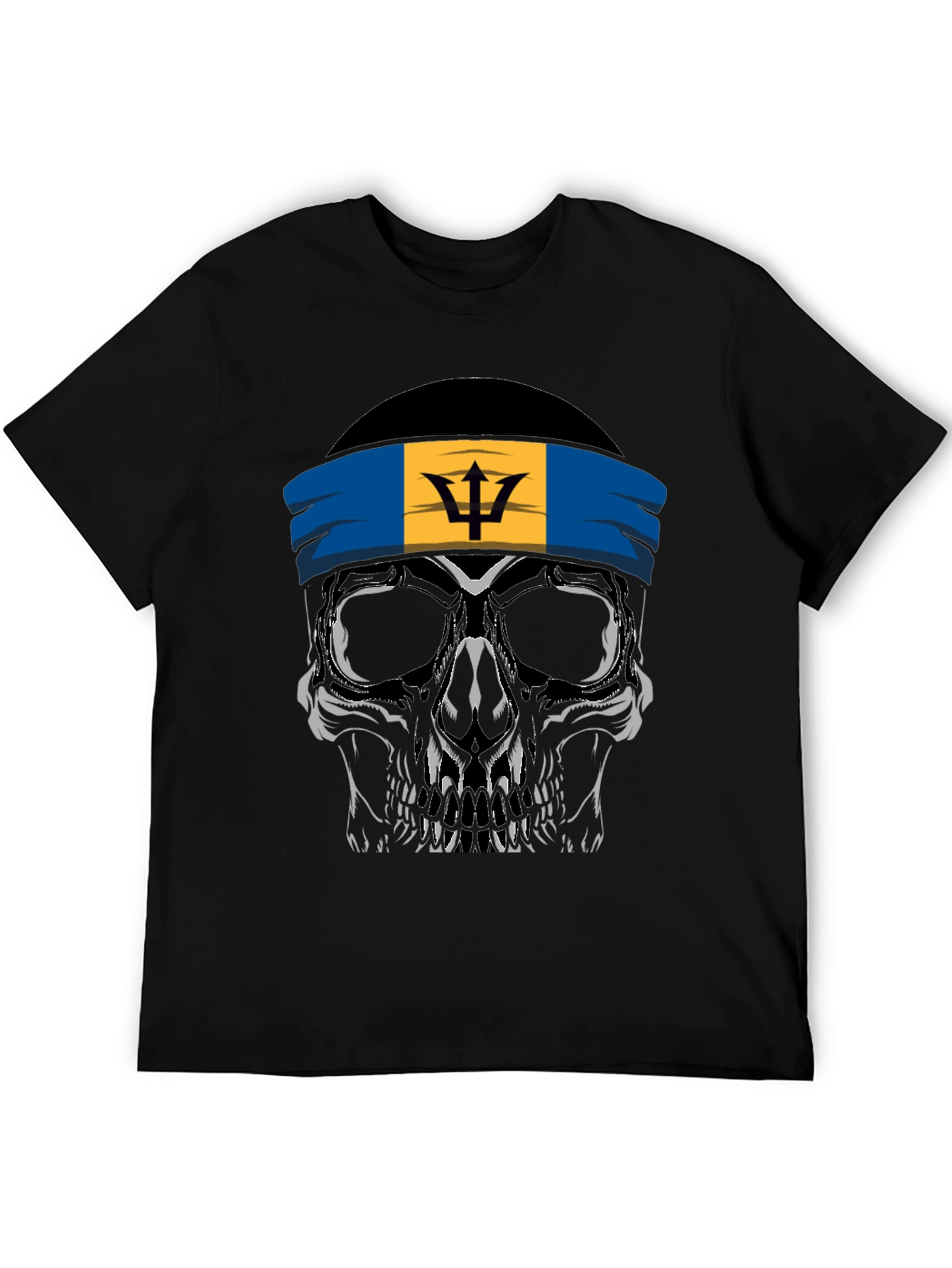 Barbados Skull Graphic T-Shirt - Cool Casual Tee