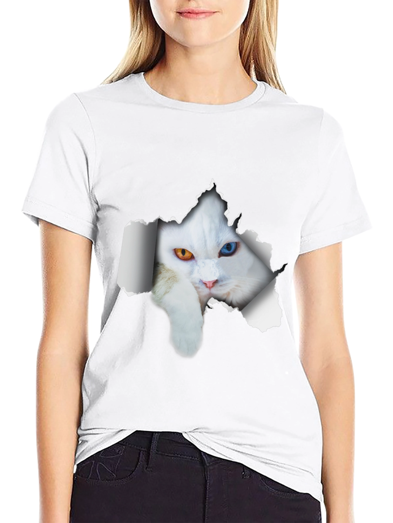 Cool Cat Heterochromia T-Shirt