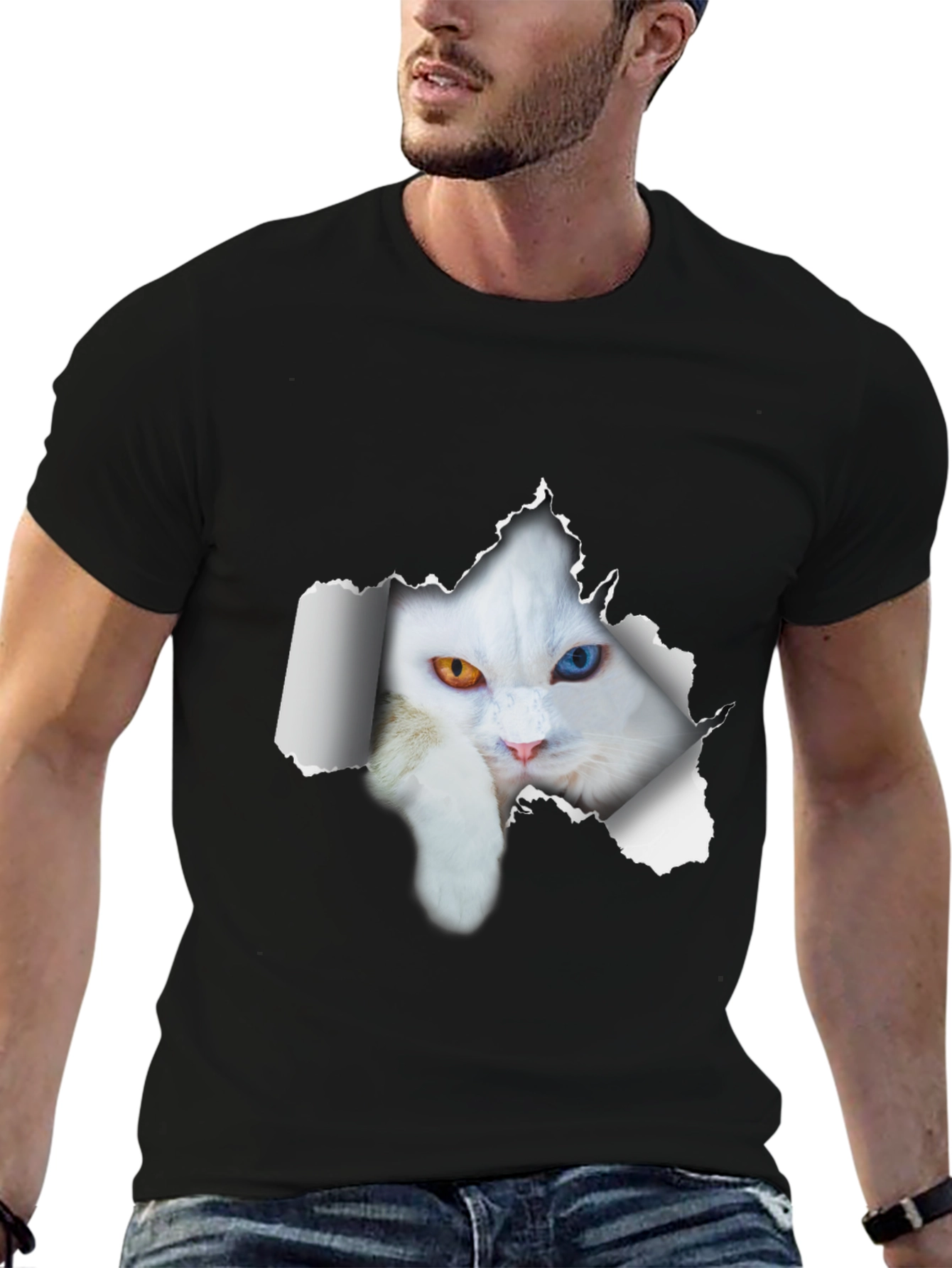 Cool Cat Heterochromia T-Shirt