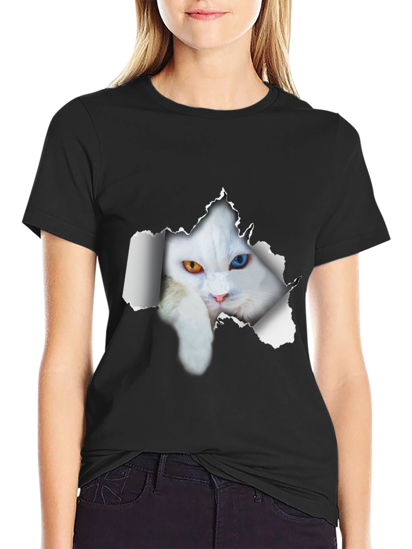 Cool Cat Heterochromia T-Shirt