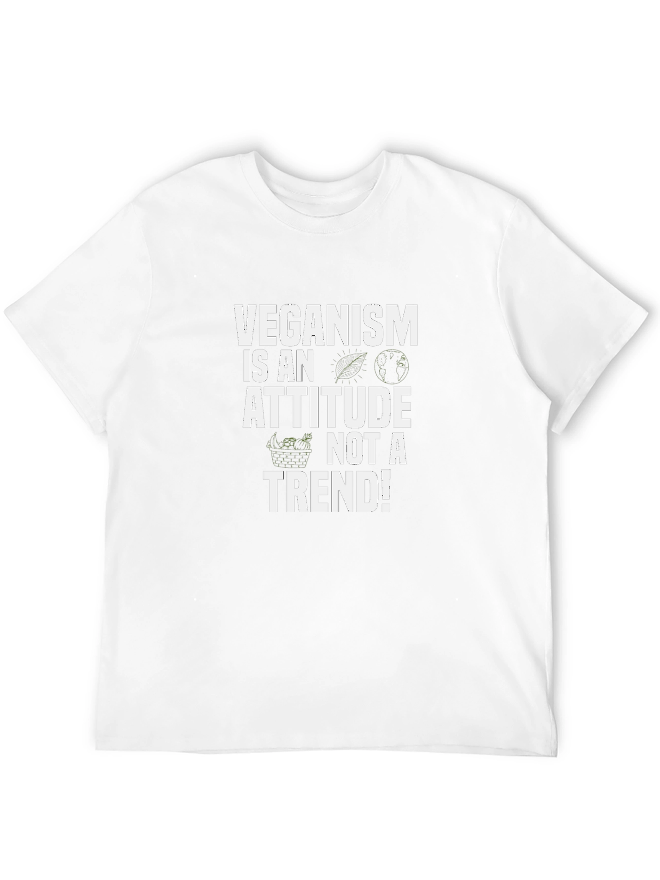 Veganism Attitude T-Shirt - Black
