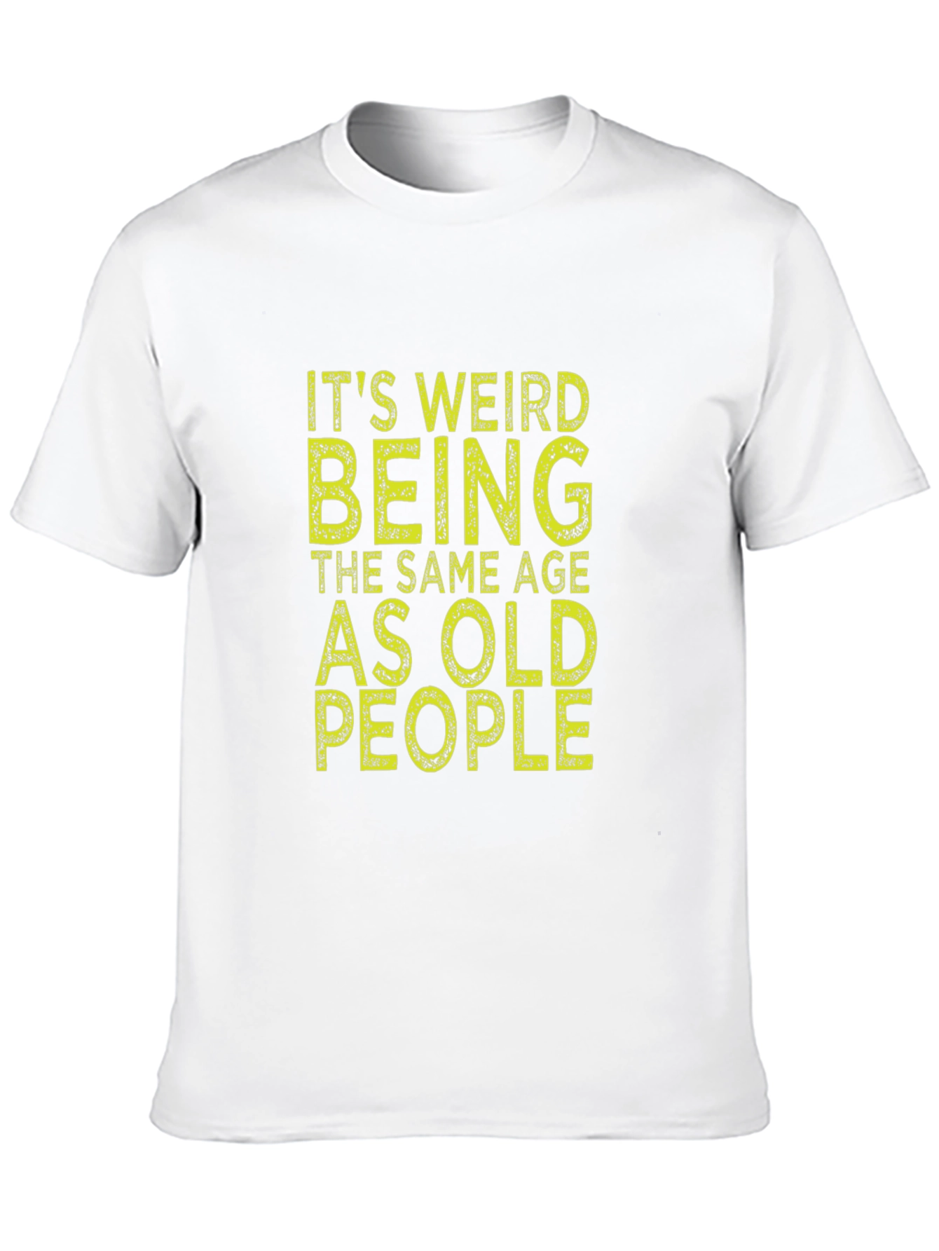 Funny Same Age as Old People Black T-Shirt