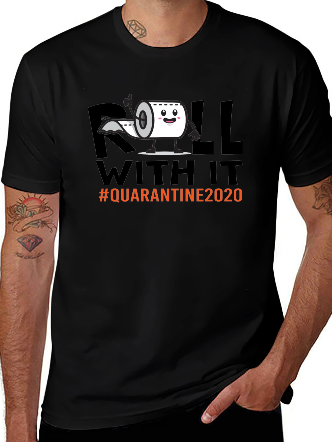 Roll With It Quarantine 2020 Graphic Tee