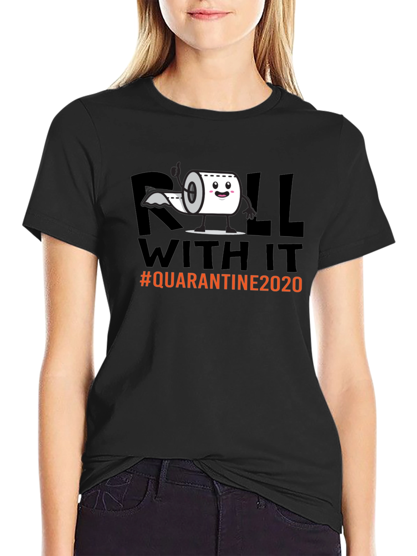 Roll With It Quarantine 2020 Graphic Tee