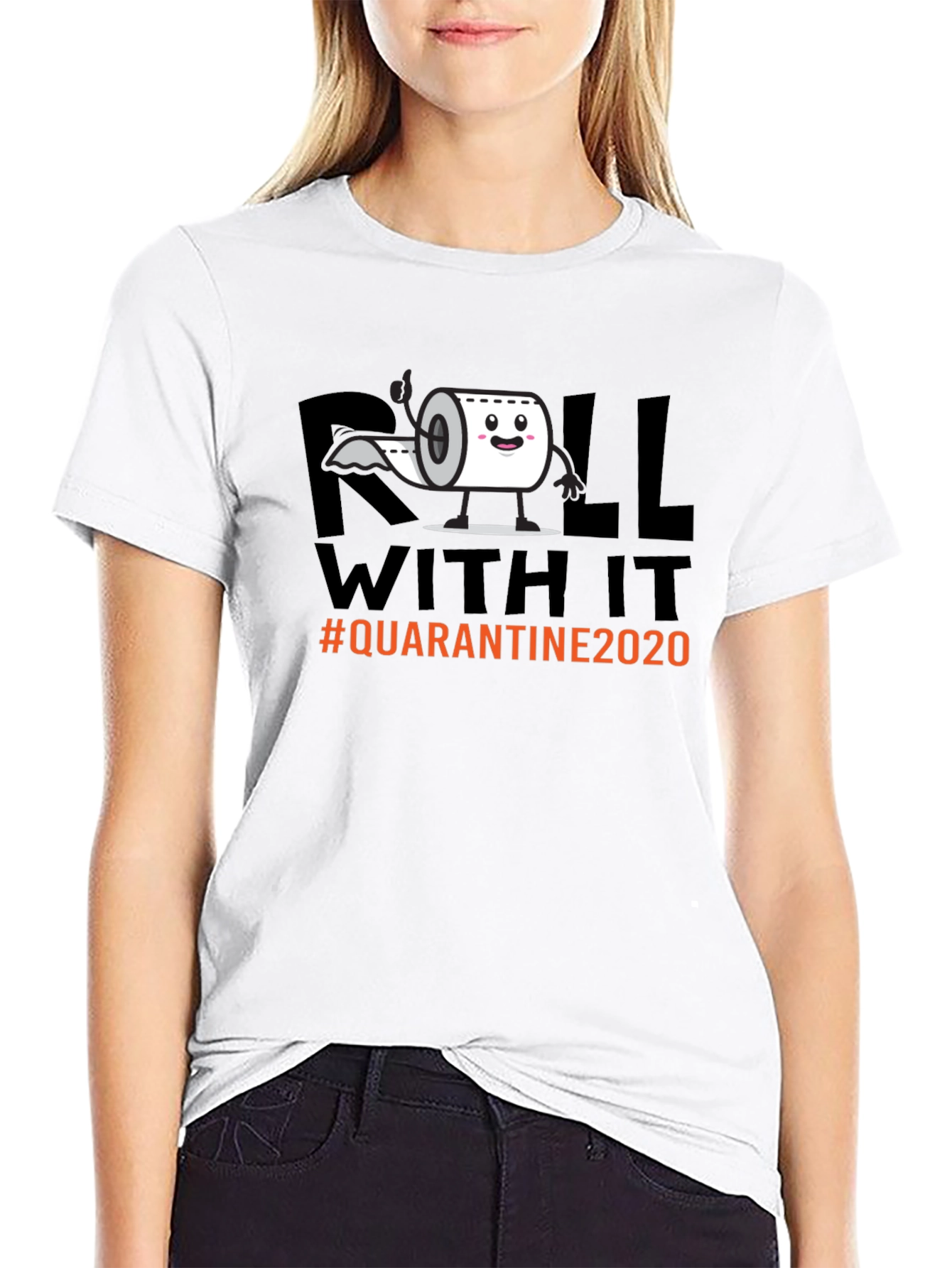 Roll With It Quarantine 2020 Graphic Tee