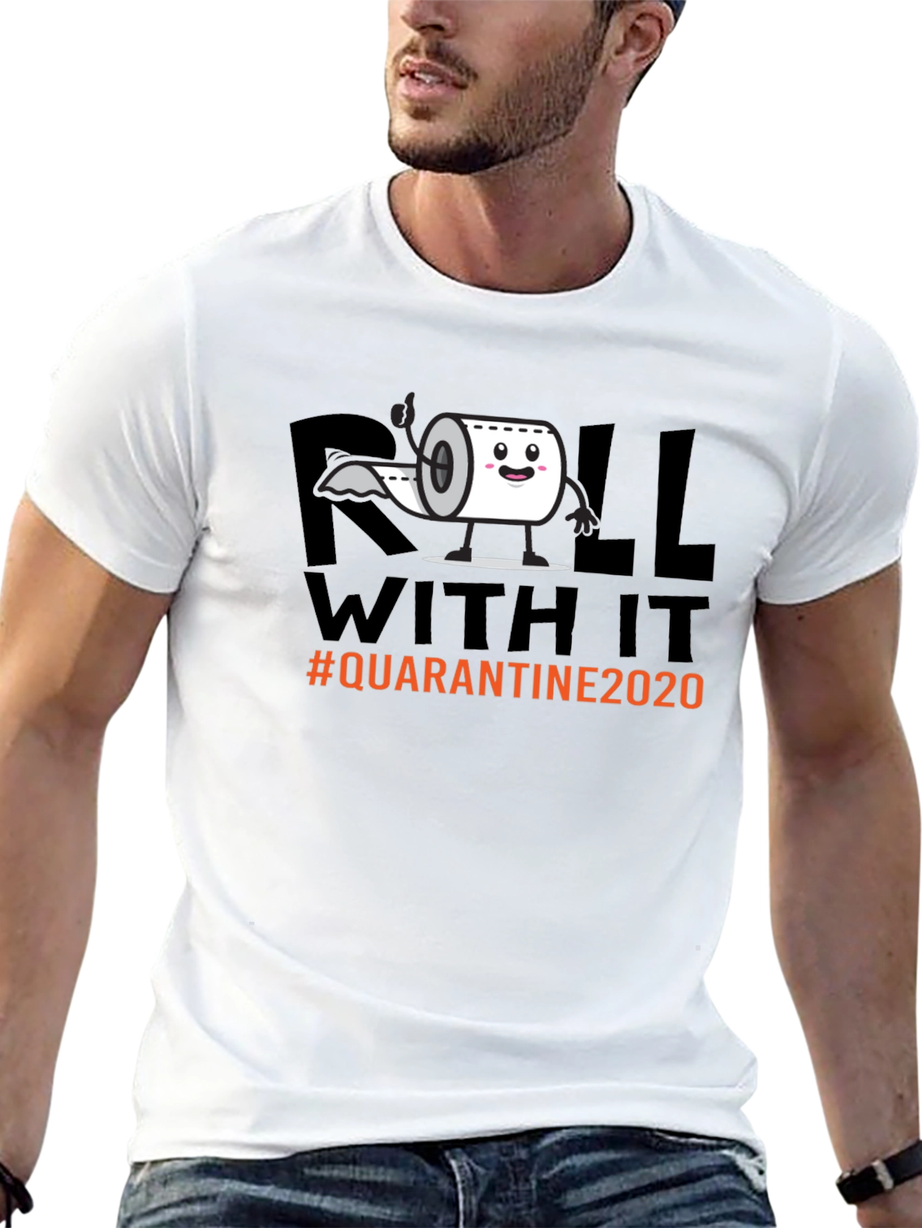 Roll With It Quarantine 2020 Graphic Tee