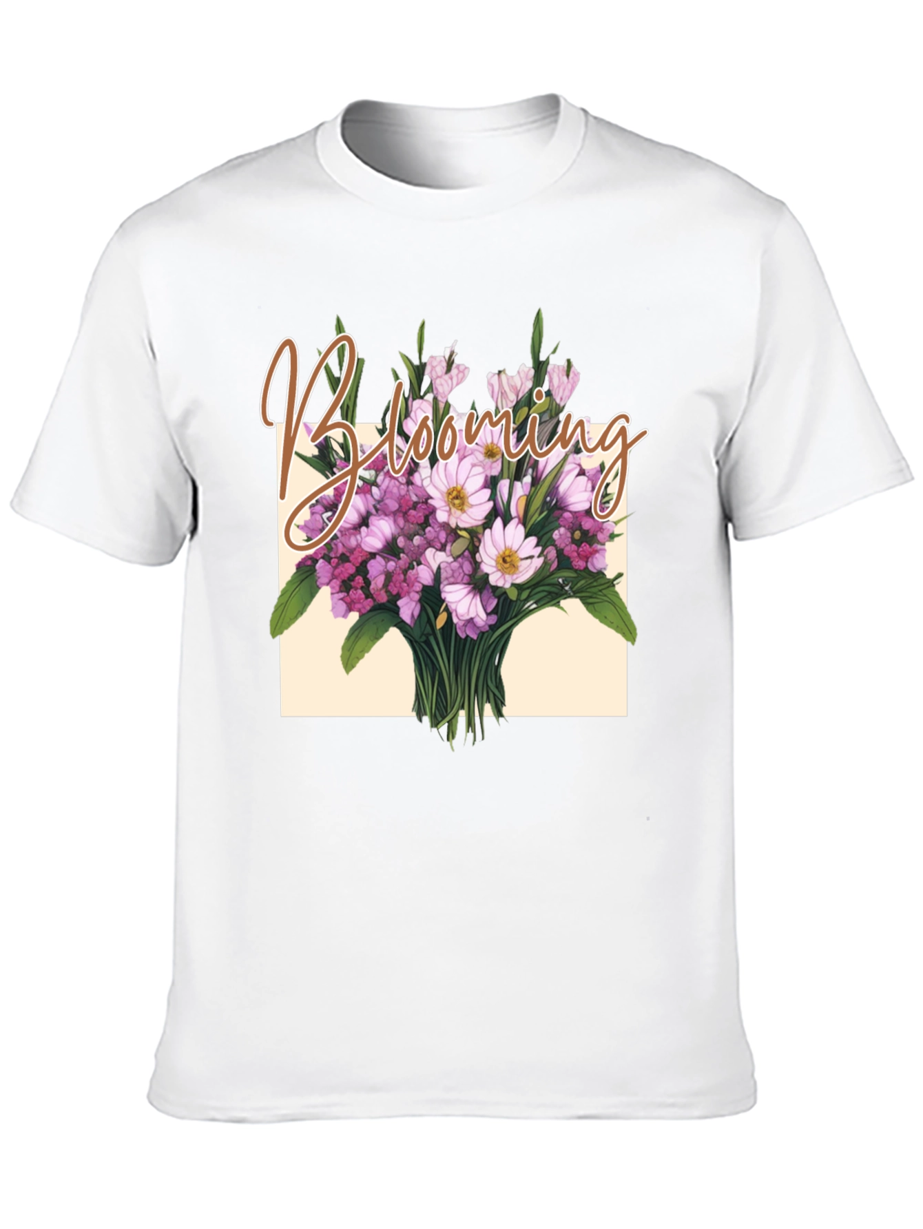 Blooming Floral Graphic Tee - Stylish Comfort