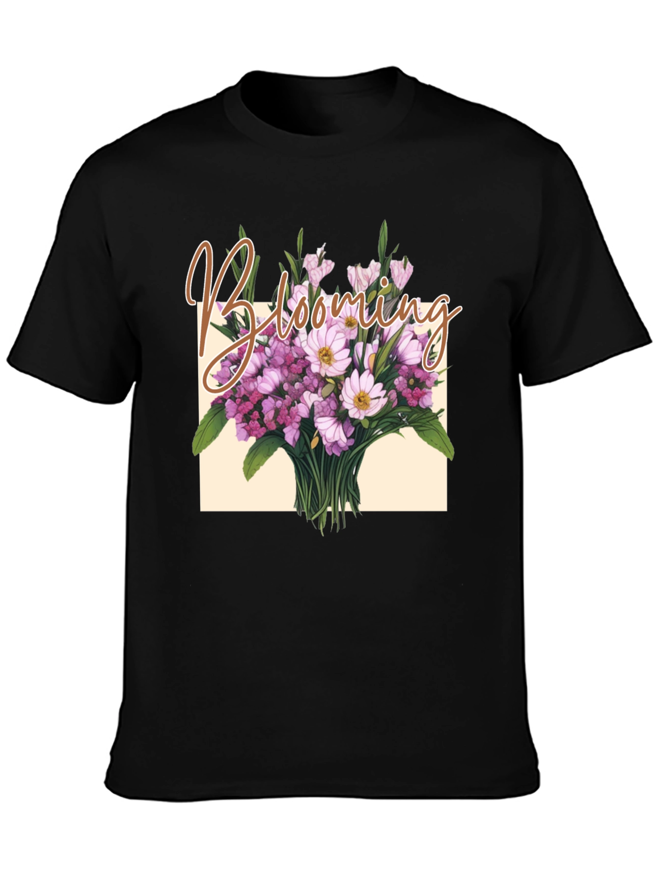 Blooming Floral Graphic Tee - Stylish Comfort