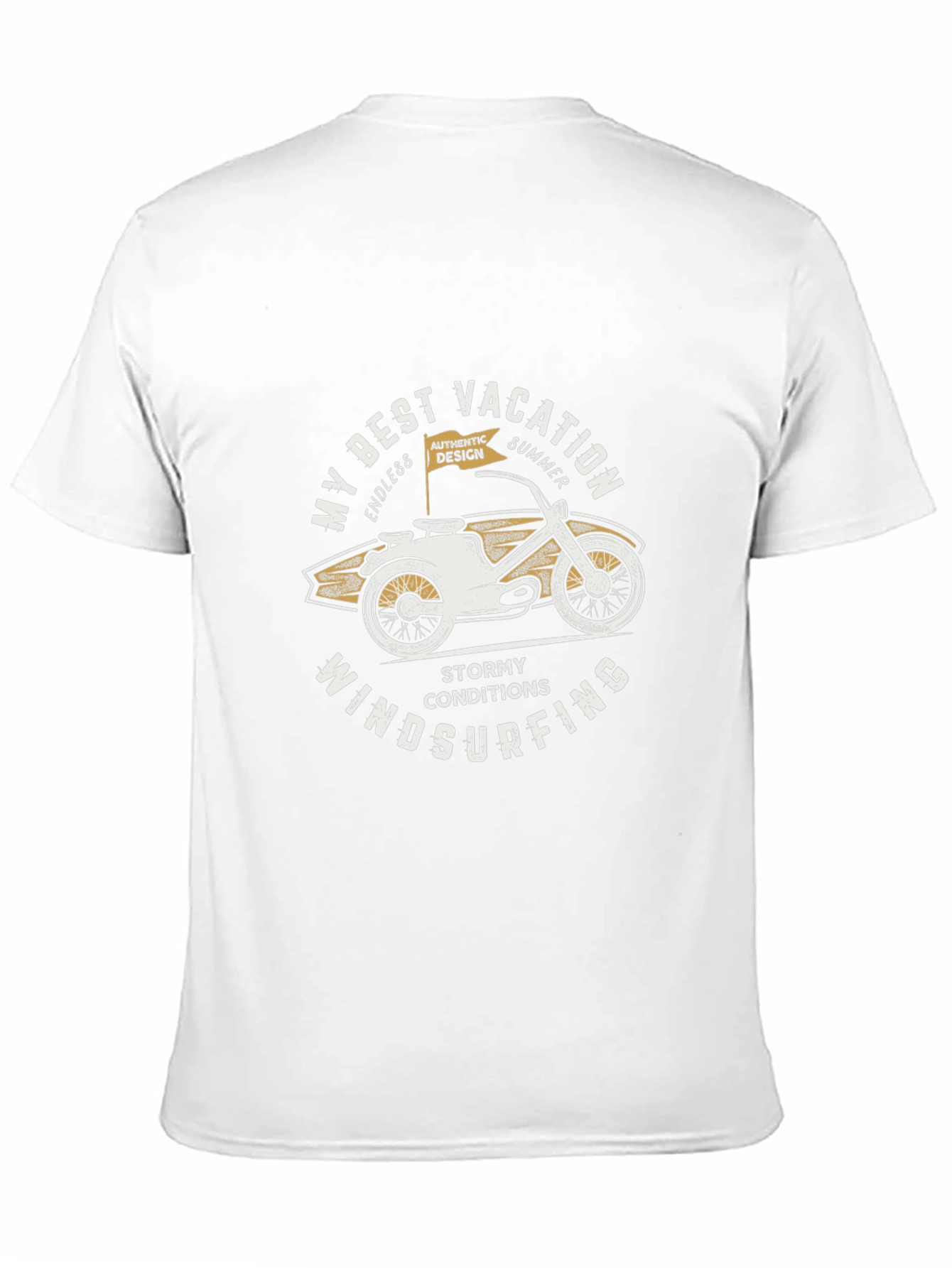 My Best Vacation T-Shirt Windsurfing Bike Tee