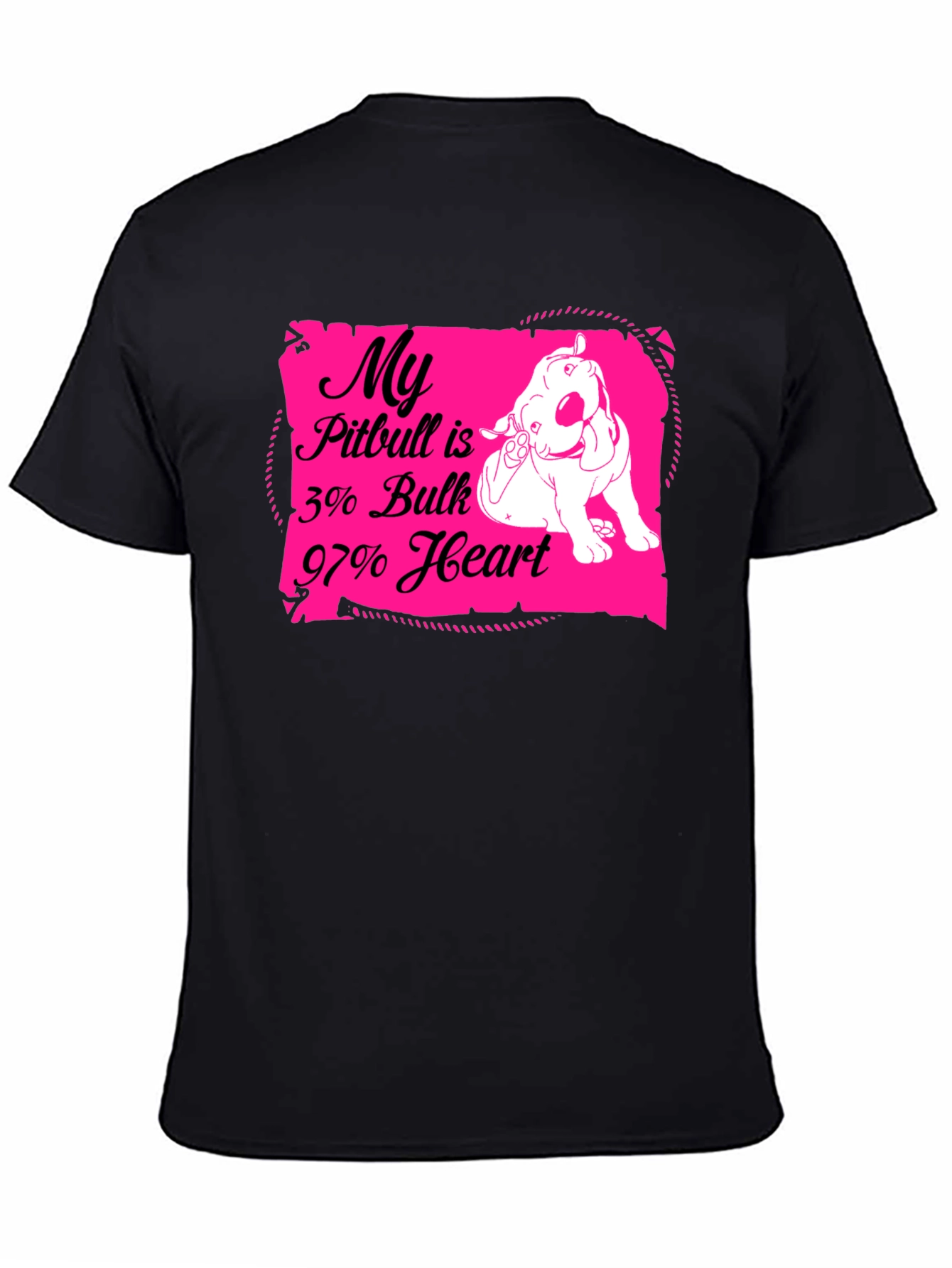 Pitbull Love T-Shirt: 3% Bulk 97% Heart