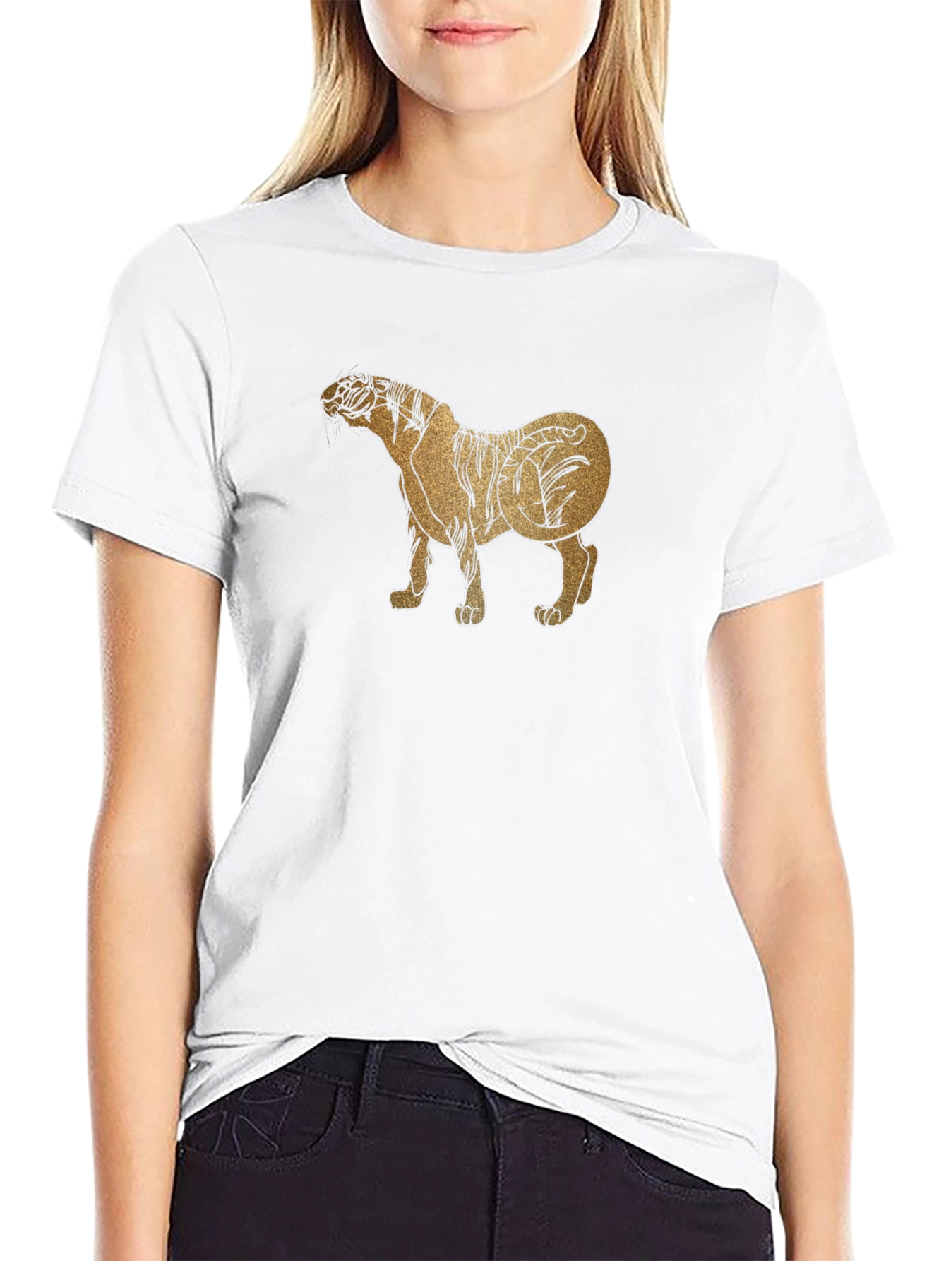Tiger Graphic Black T-Shirt