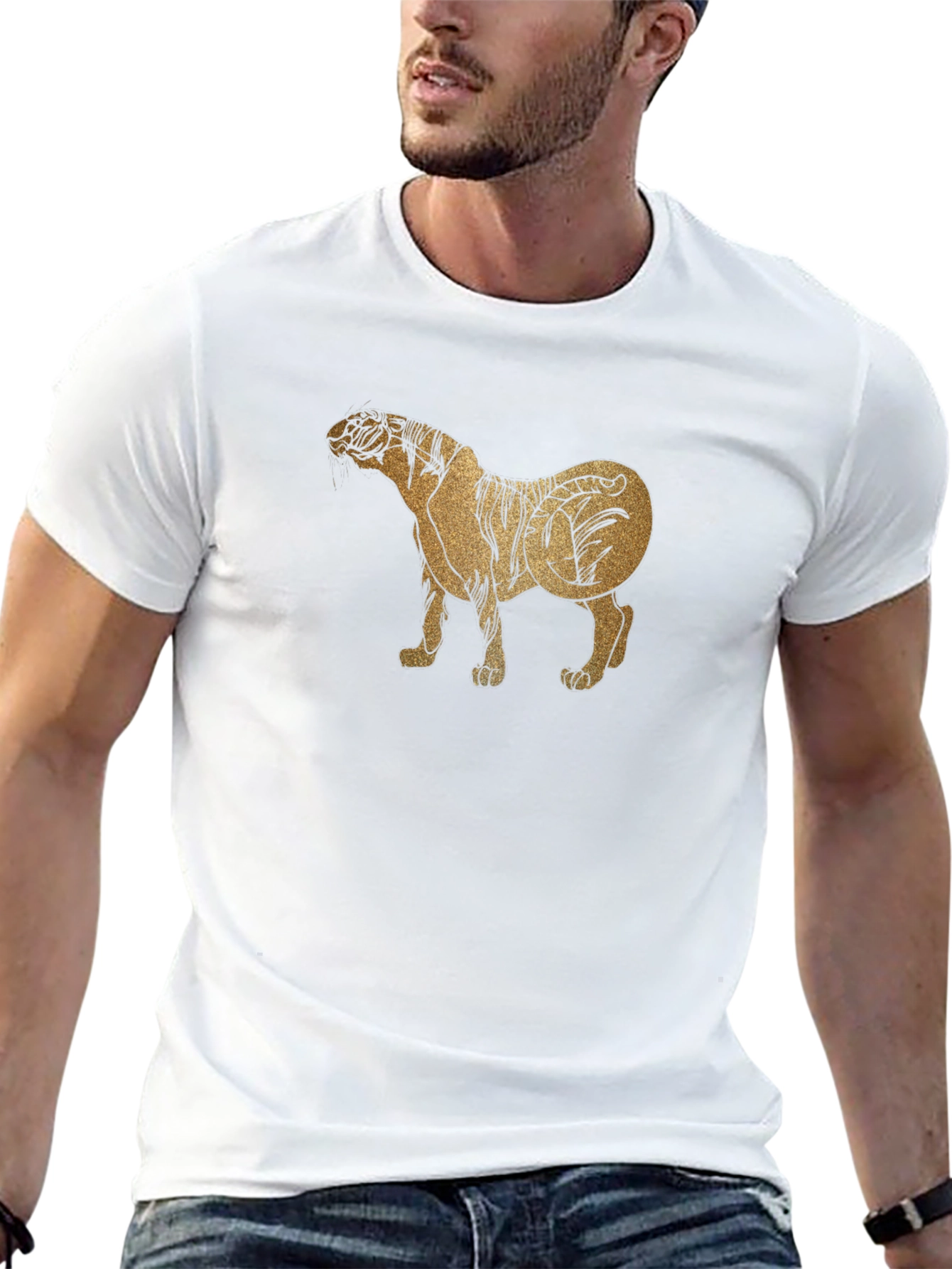 Tiger Graphic Black T-Shirt