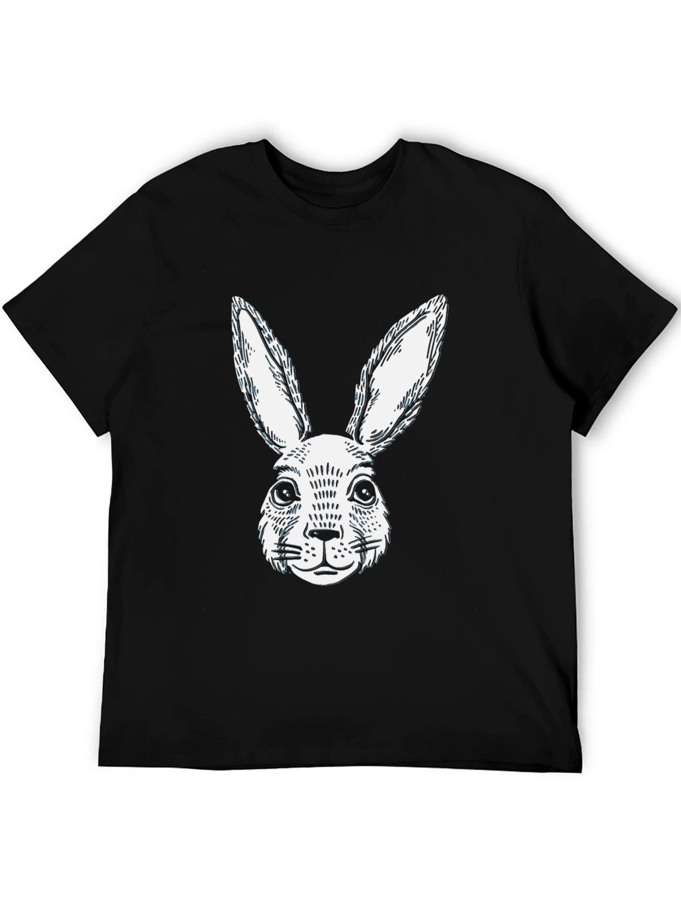 Black Rabbit Graphic T-Shirt | Casual Cotton Tee