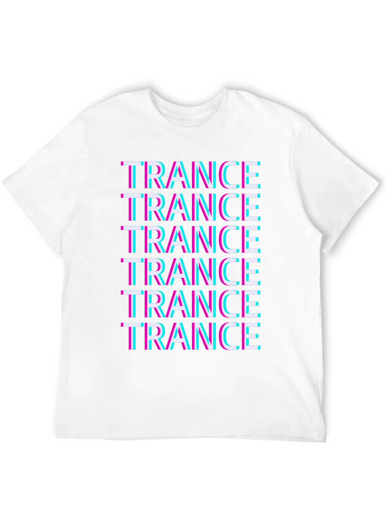 Trance Music Glitch T-Shirt - Black