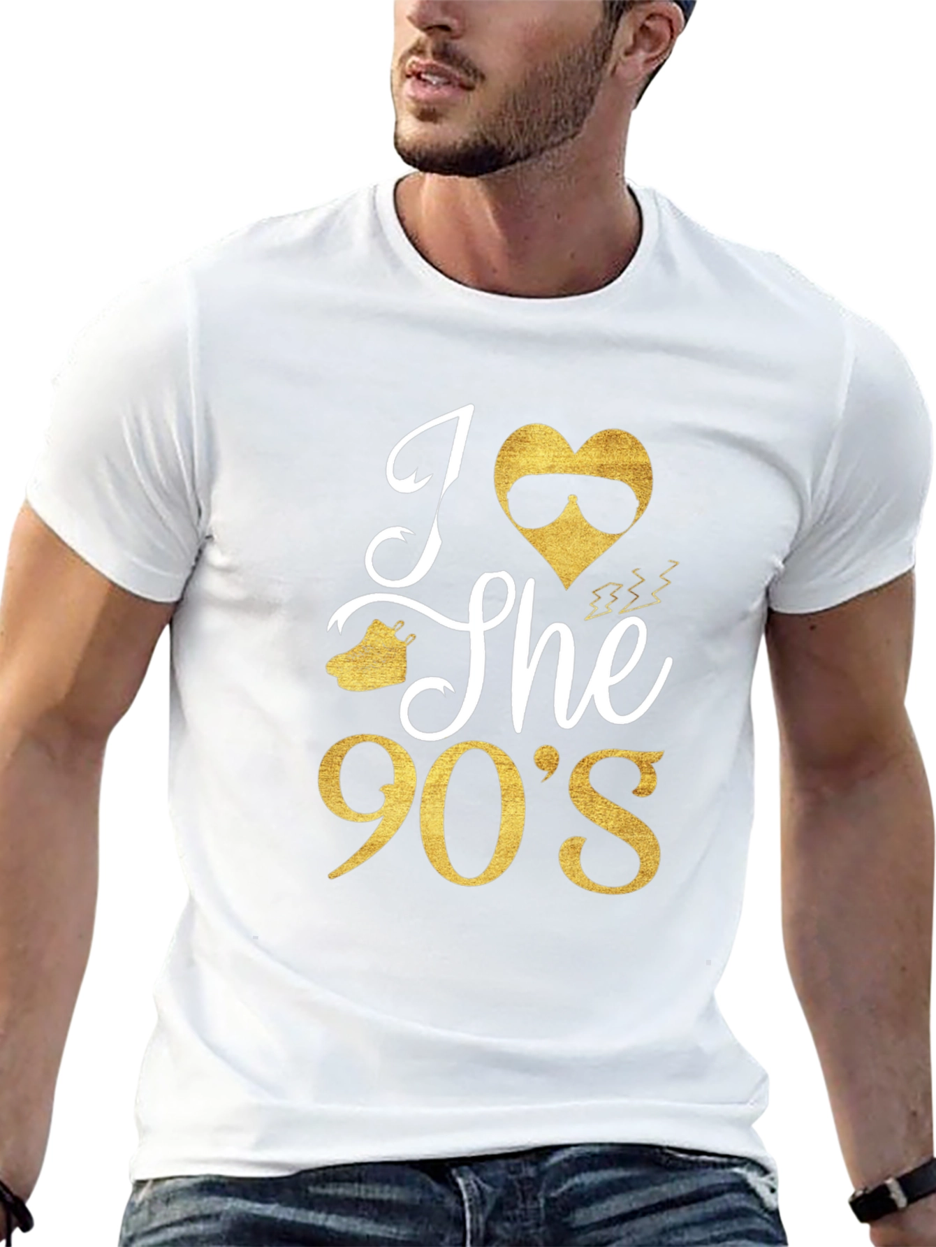 I Love The 90s T-Shirt Black Cotton