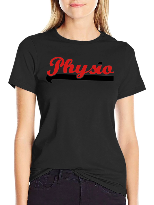 Physio Graphic Tee - Black Cotton T-Shirt