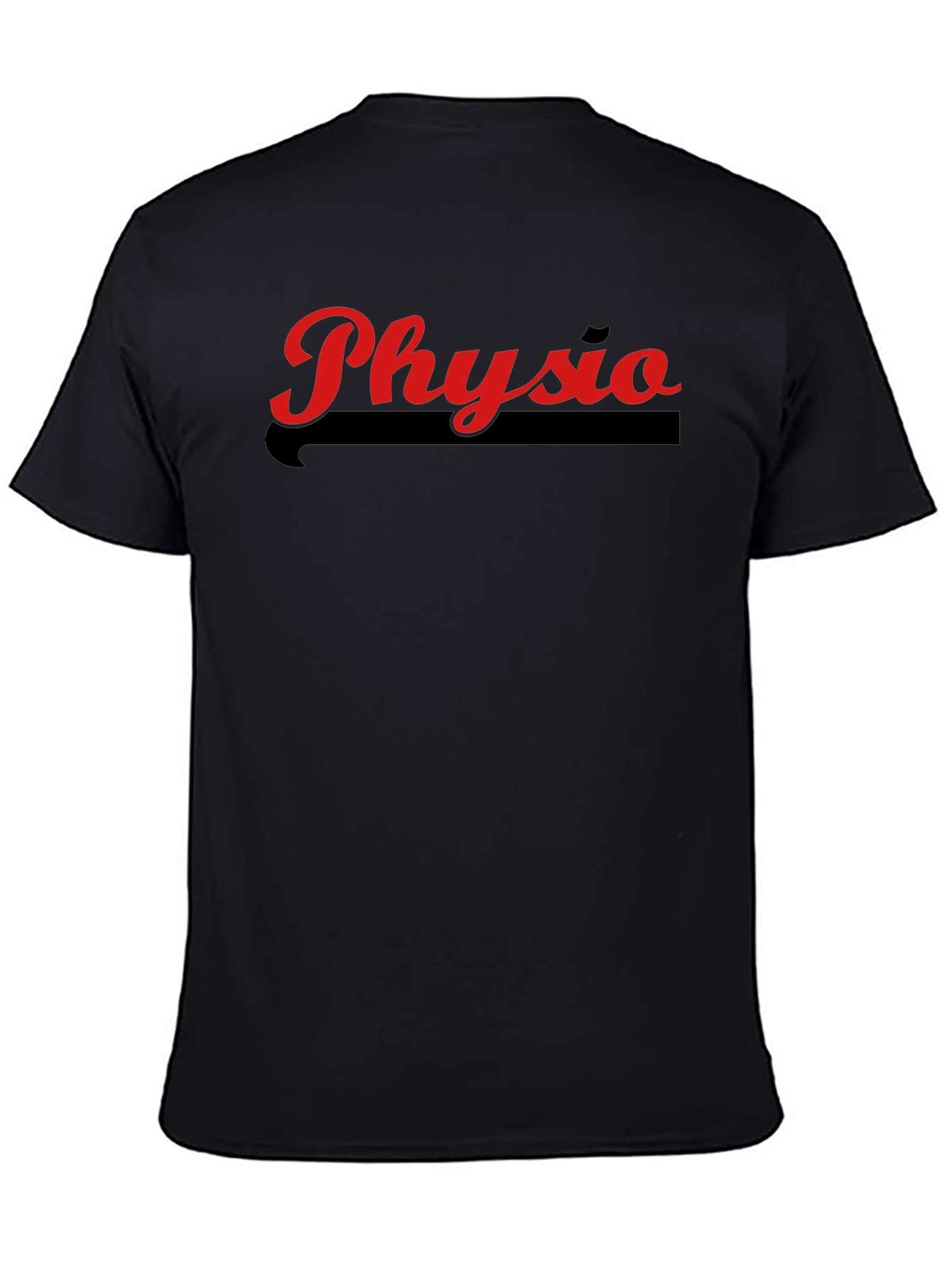 Physio Graphic Tee - Black Cotton T-Shirt