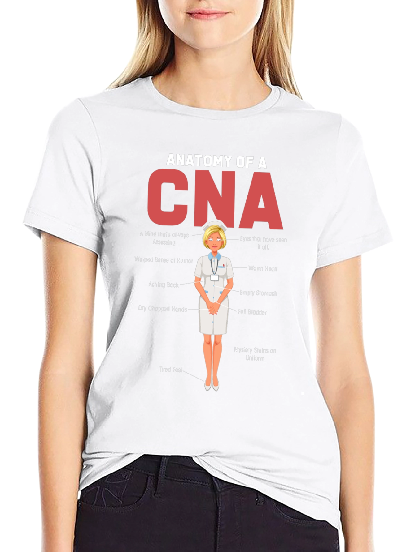 Anatomy of a CNA Graphic T-Shirt - Novelty Tee