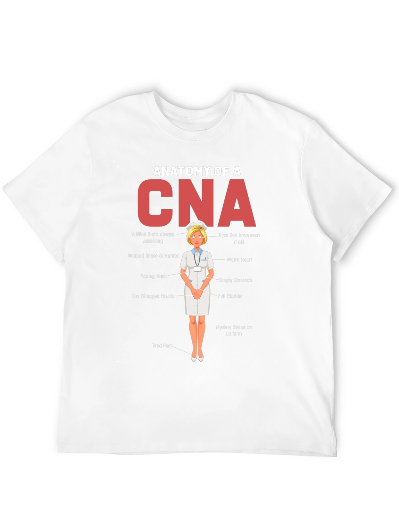 Anatomy of a CNA Graphic T-Shirt - Novelty Tee