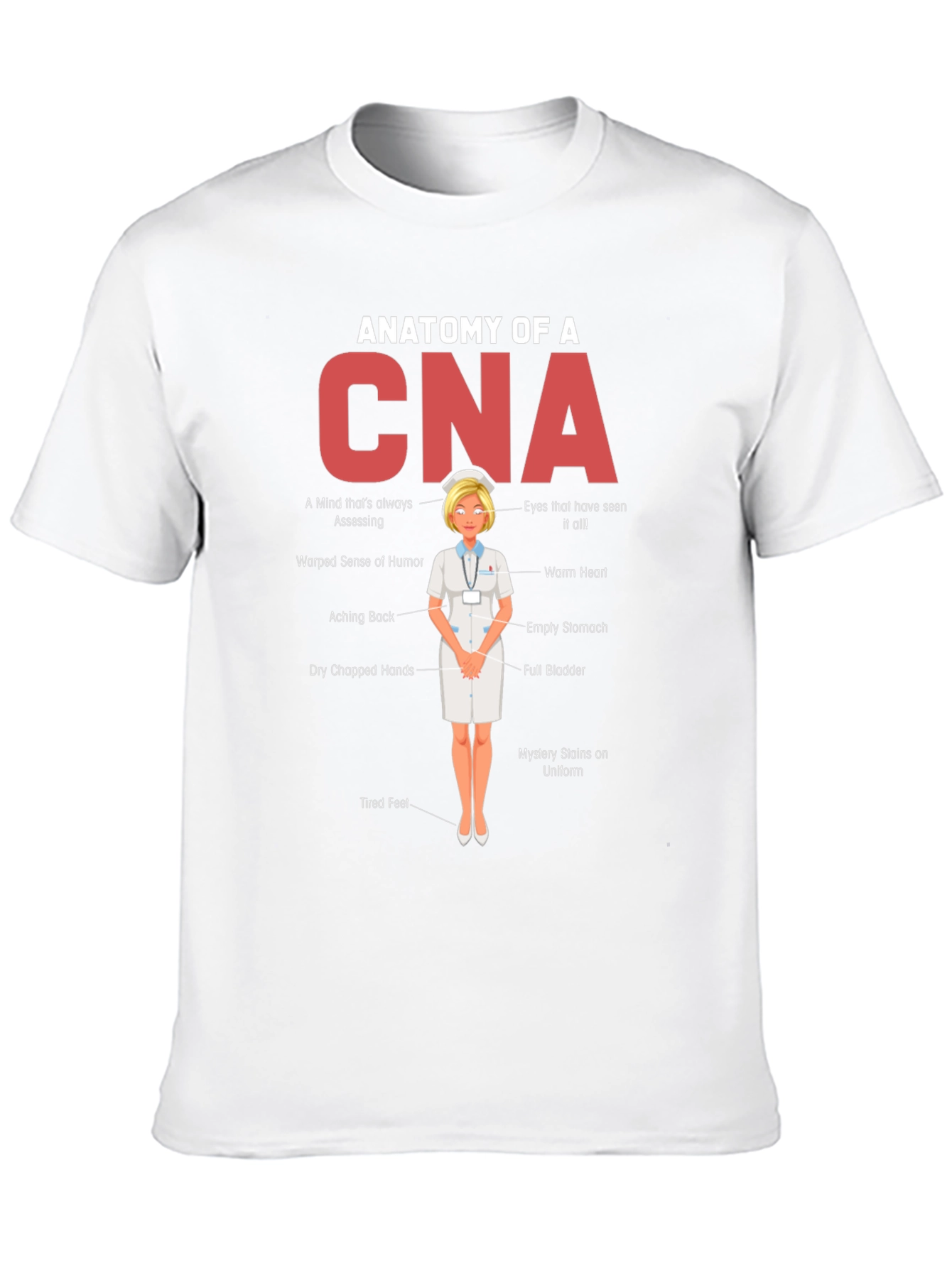 Anatomy of a CNA Graphic T-Shirt - Novelty Tee