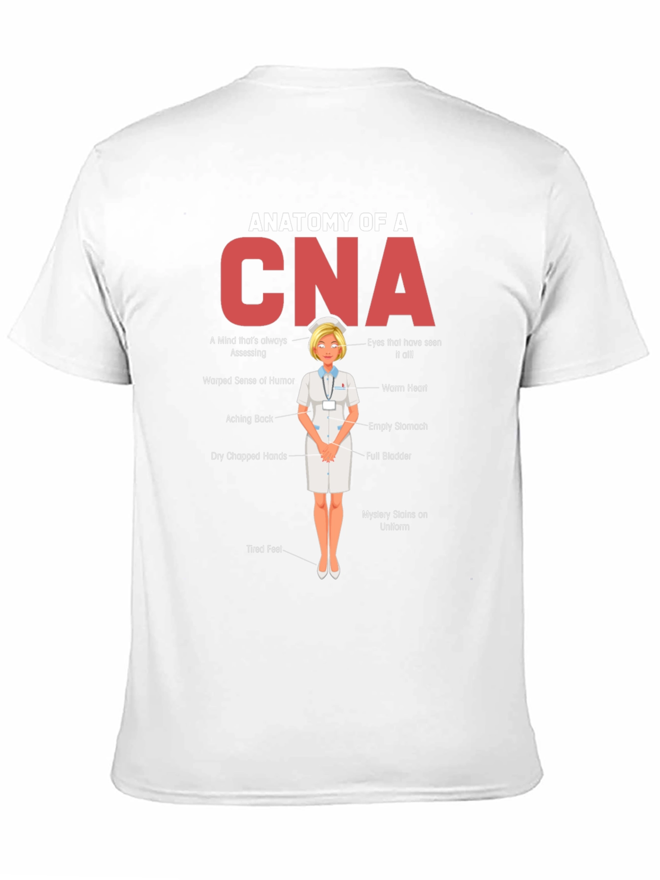 Anatomy of a CNA Graphic T-Shirt - Novelty Tee