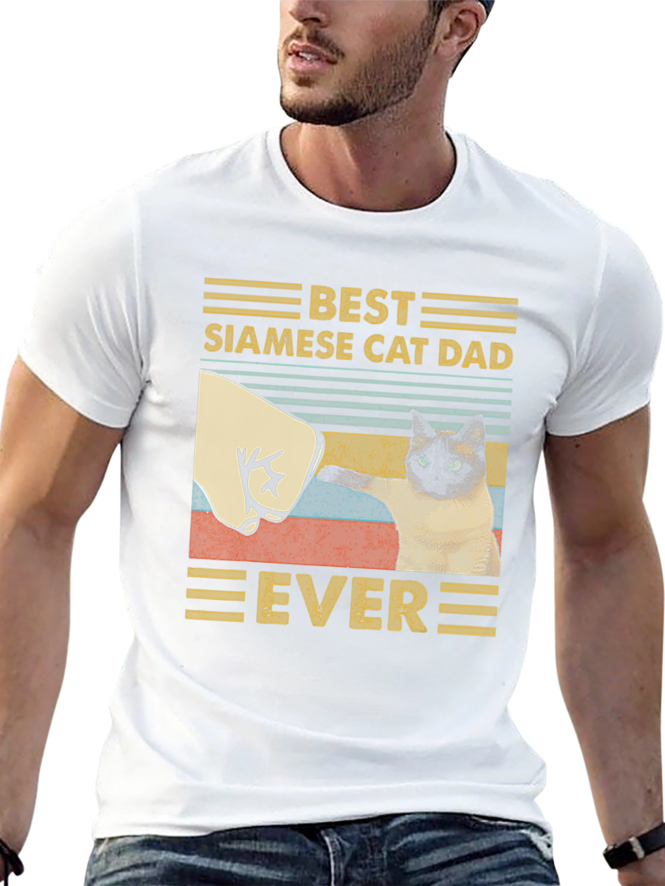 Best Siamese Cat Dad Ever T-Shirt