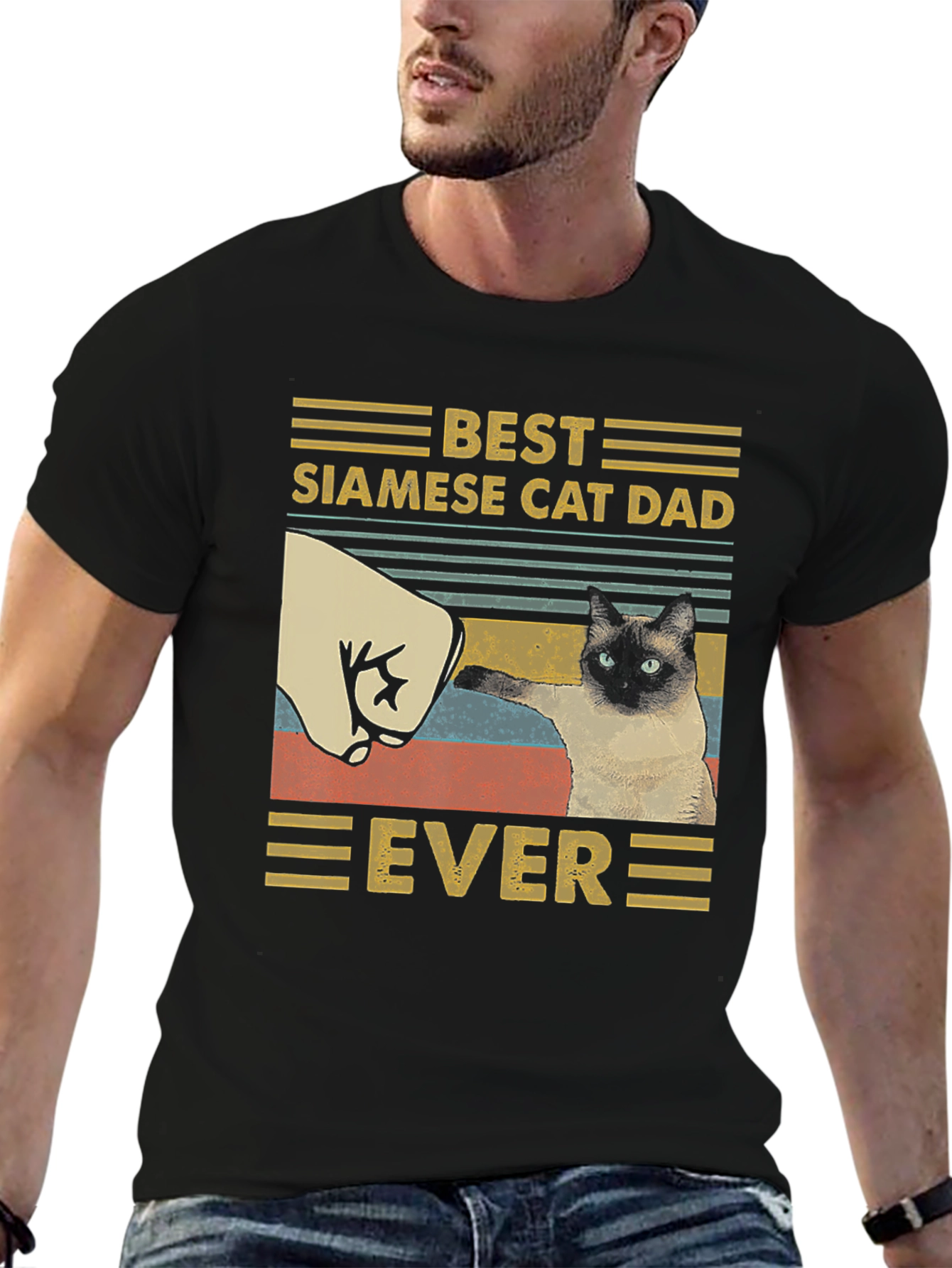 Best Siamese Cat Dad Ever T-Shirt