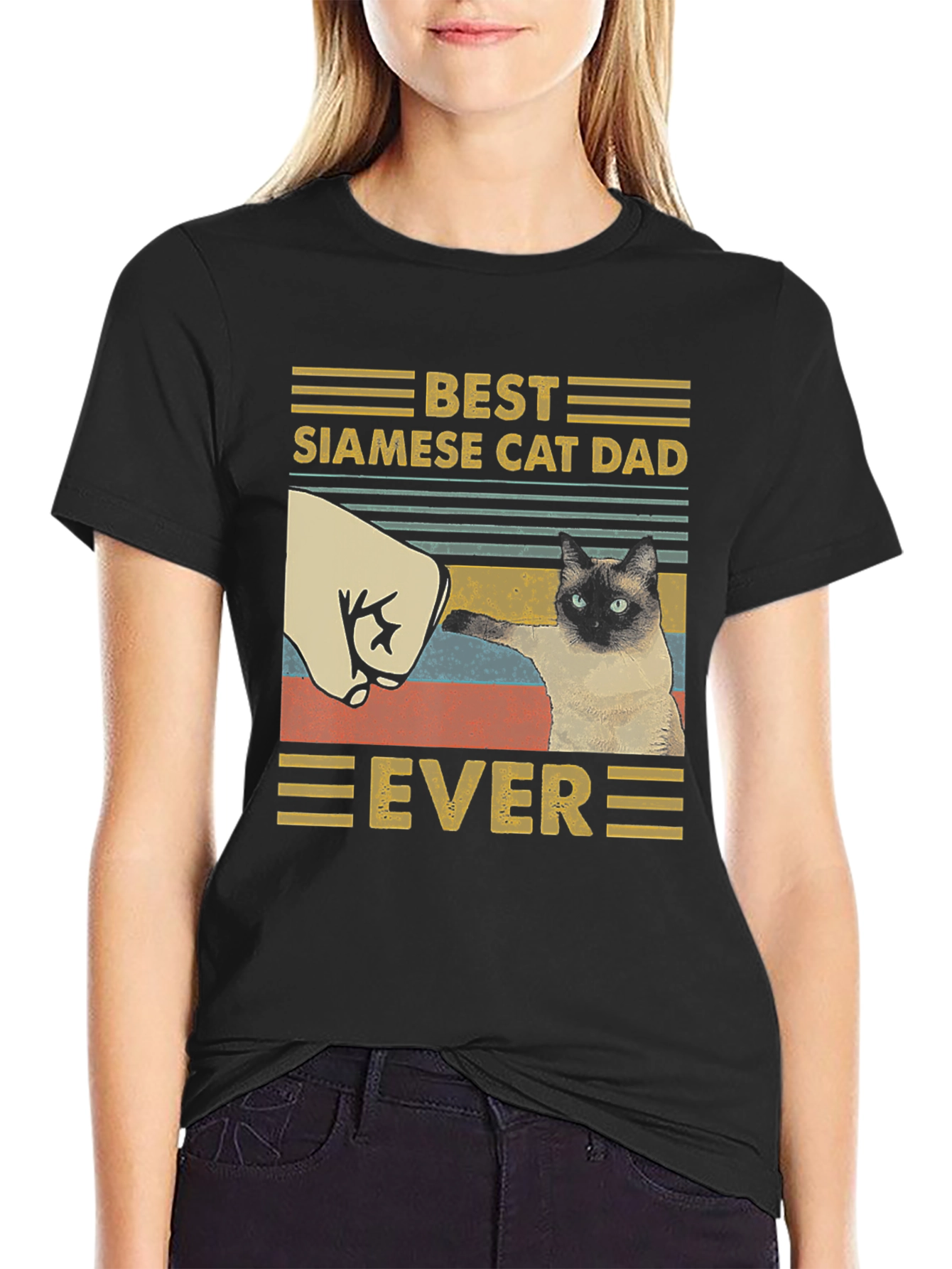 Best Siamese Cat Dad Ever T-Shirt