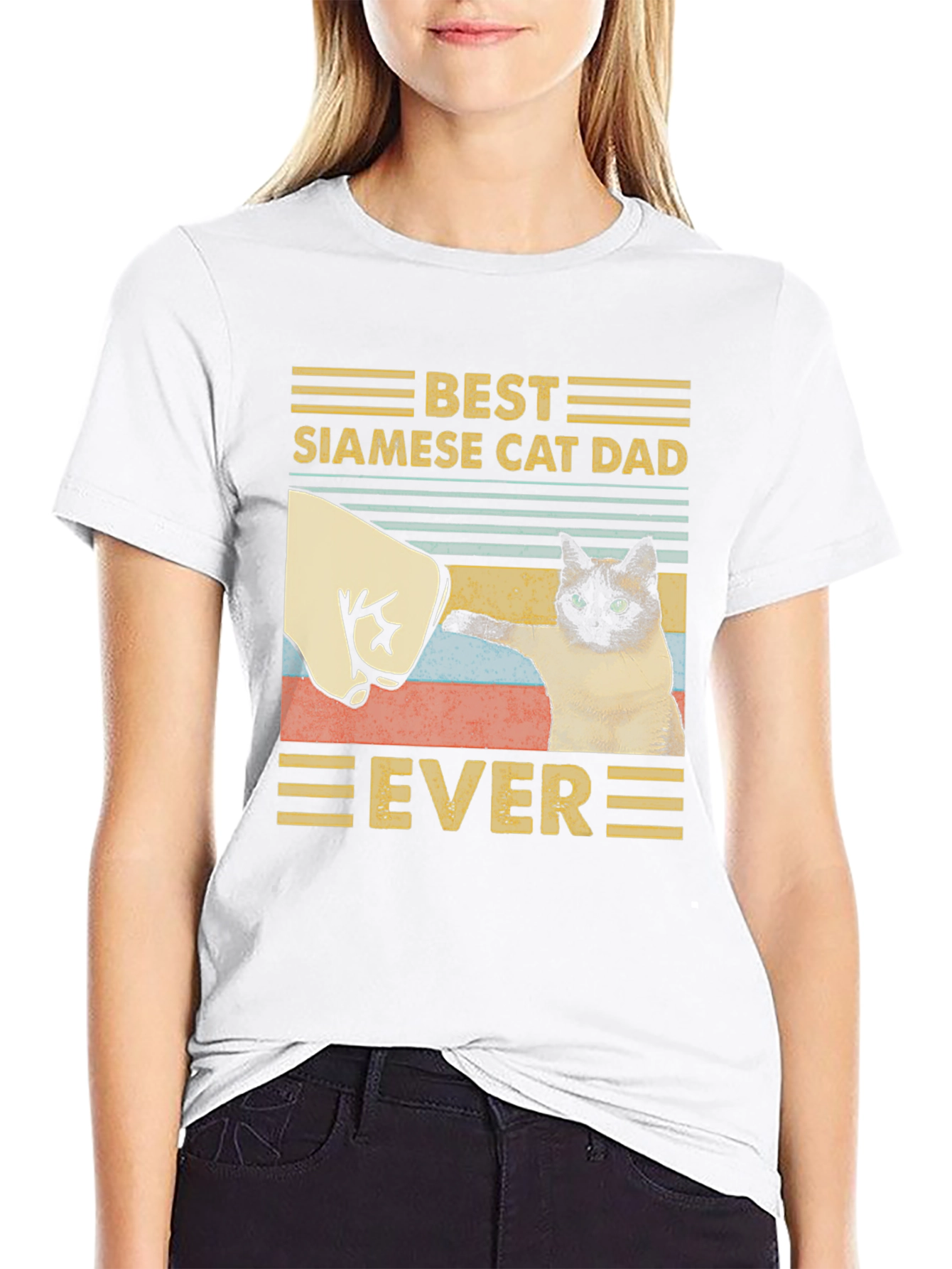 Best Siamese Cat Dad Ever T-Shirt