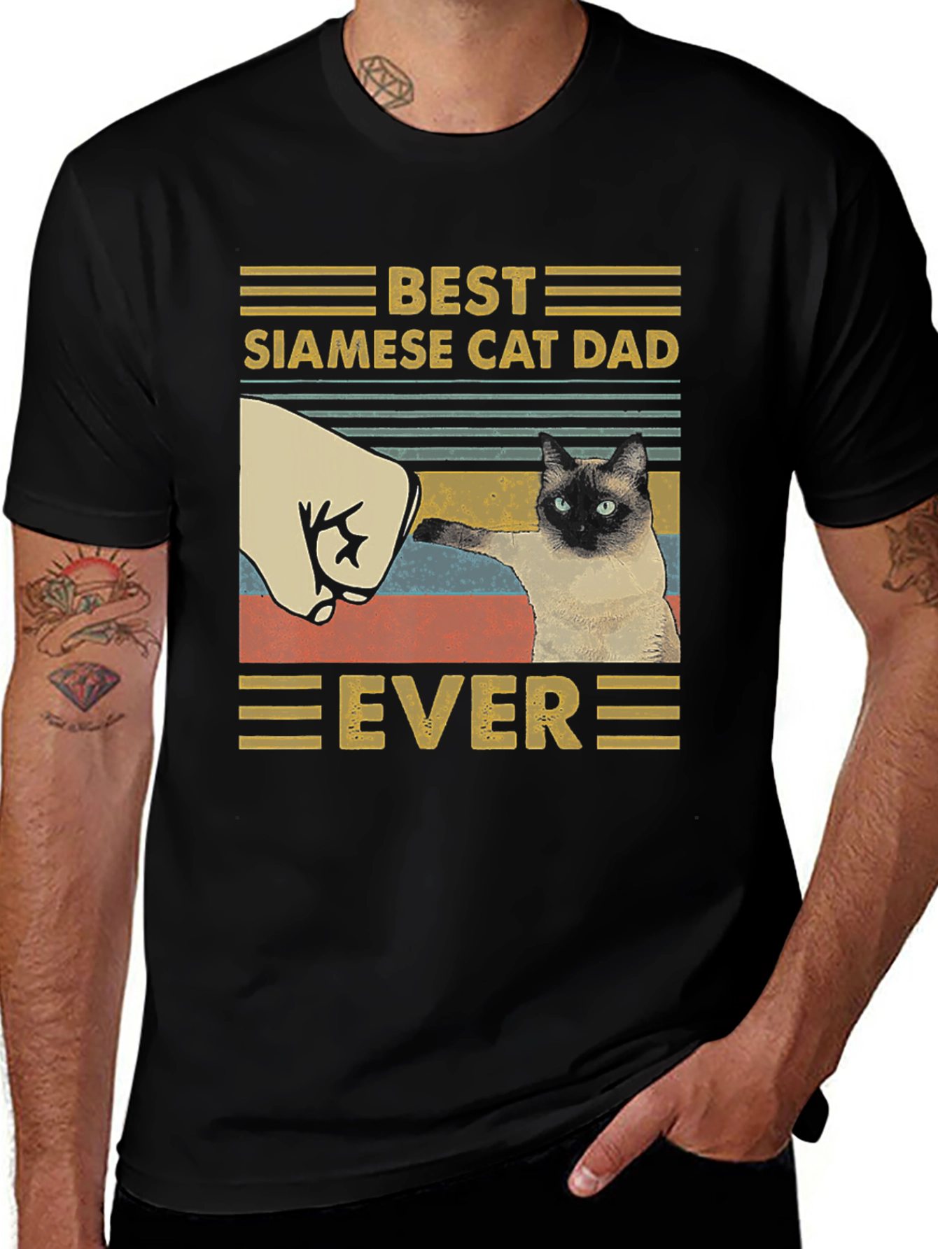 Best Siamese Cat Dad Ever T-Shirt