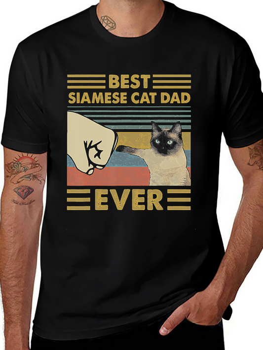 Best Siamese Cat Dad Ever T-Shirt