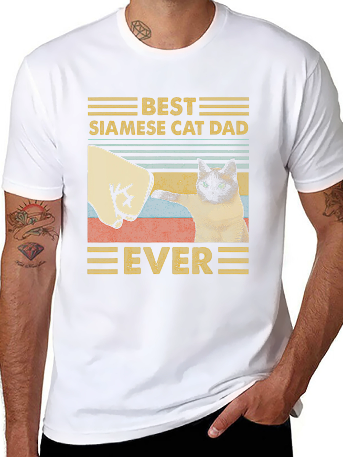 Best Siamese Cat Dad Ever T-Shirt