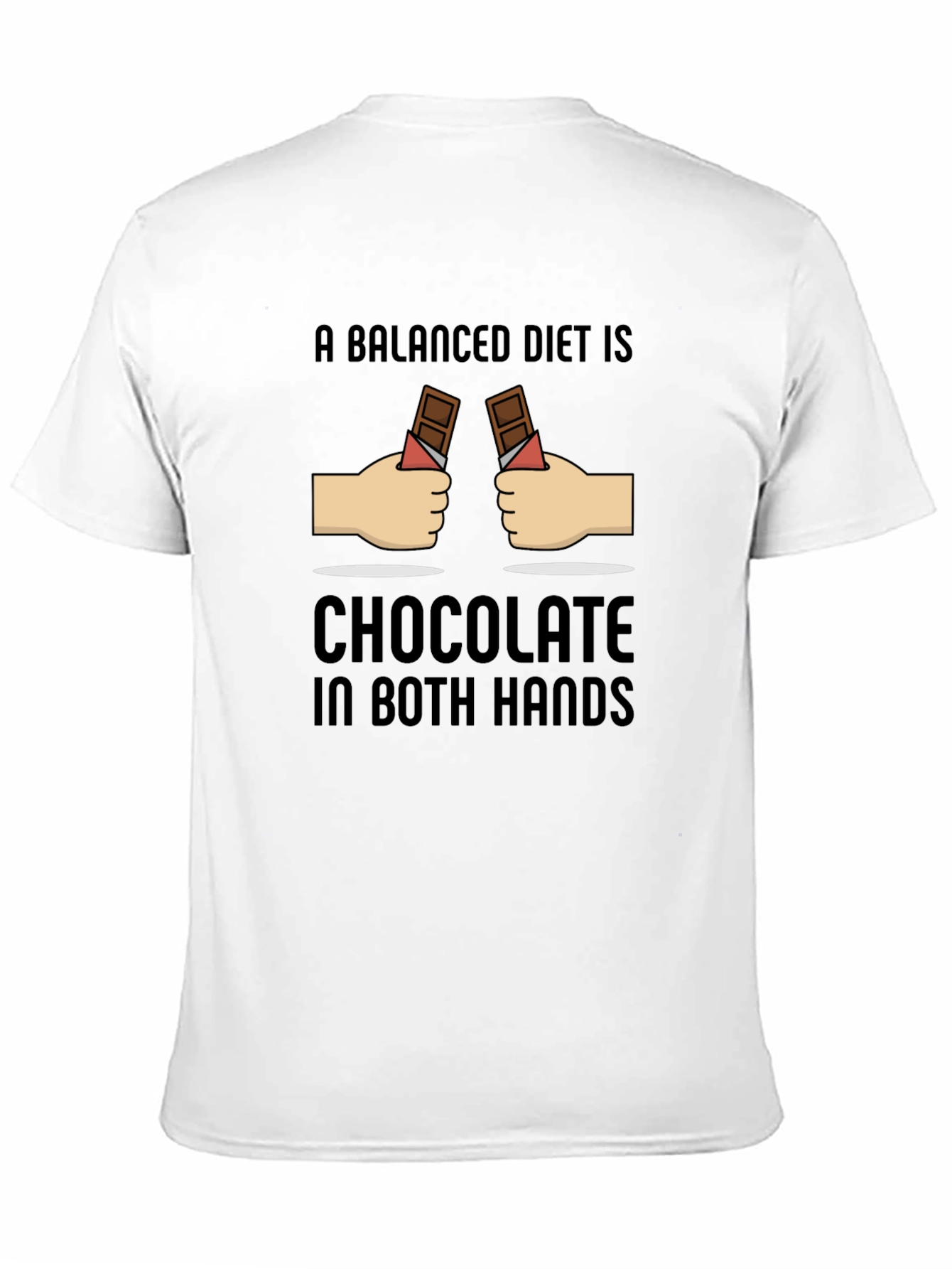 Chocolate in Both Hands Graphic T-Shirt
