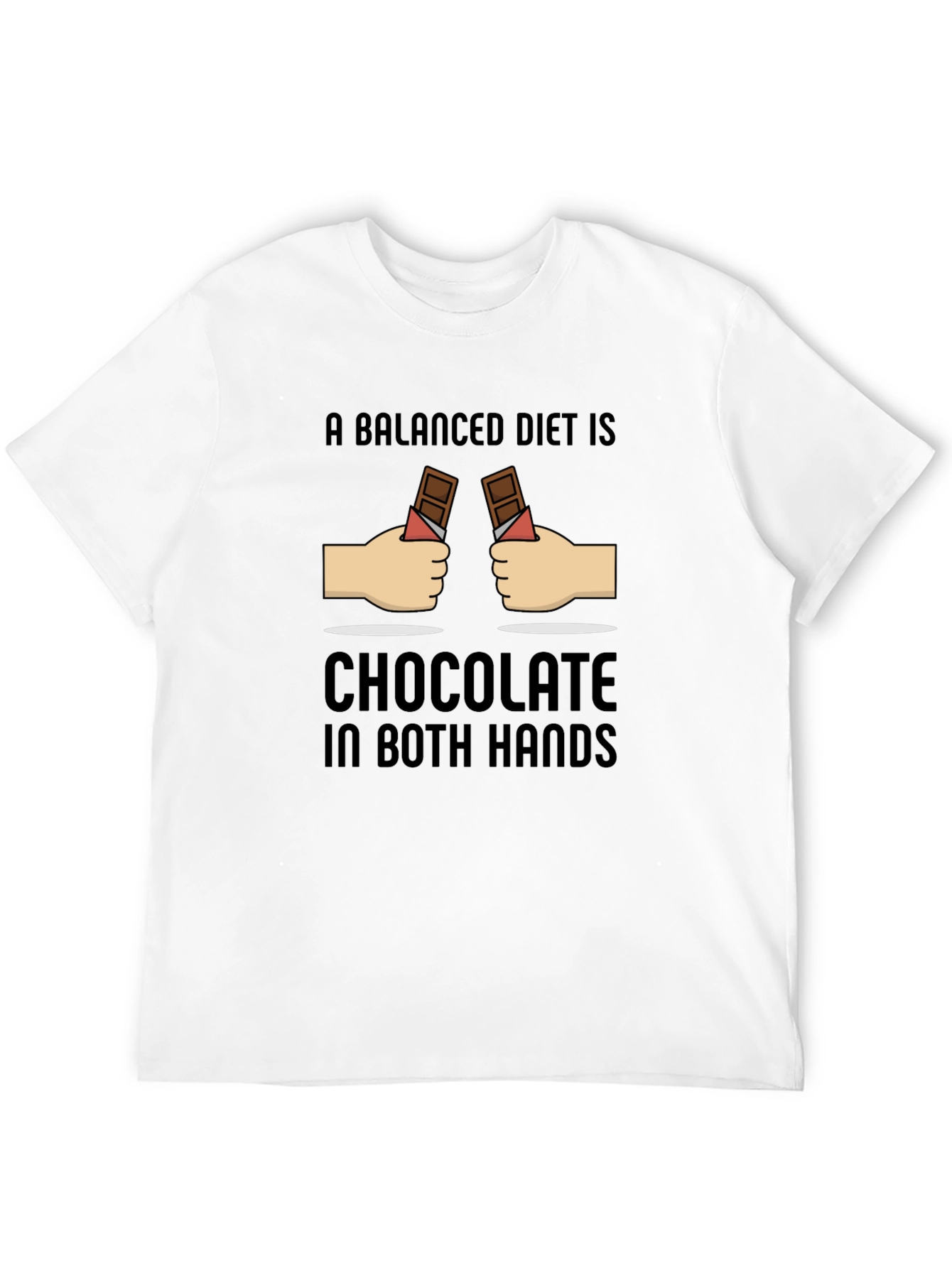 Chocolate in Both Hands Graphic T-Shirt
