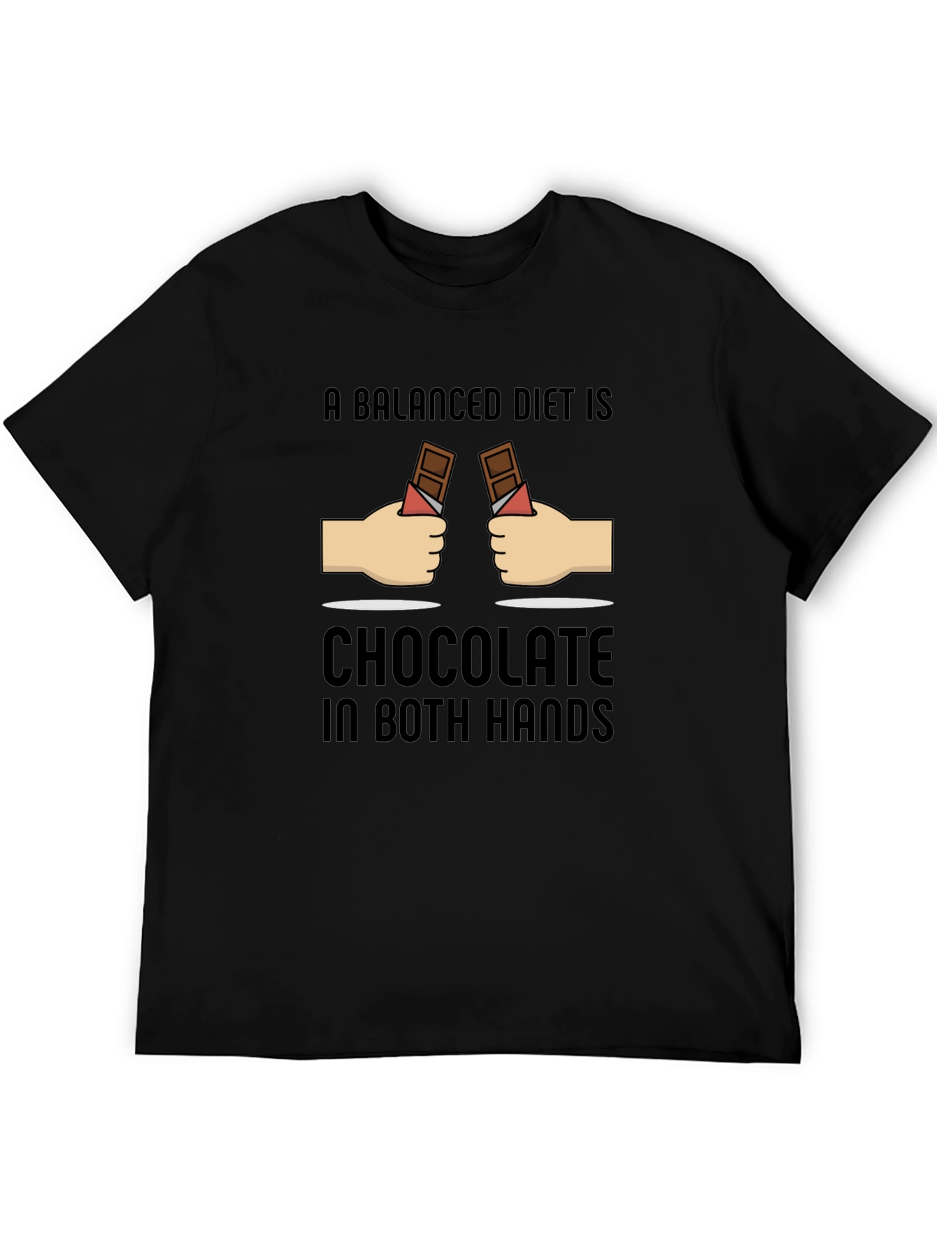 Chocolate in Both Hands Graphic T-Shirt