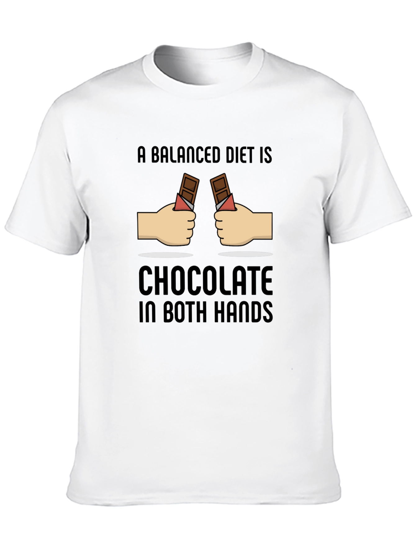 Chocolate in Both Hands Graphic T-Shirt
