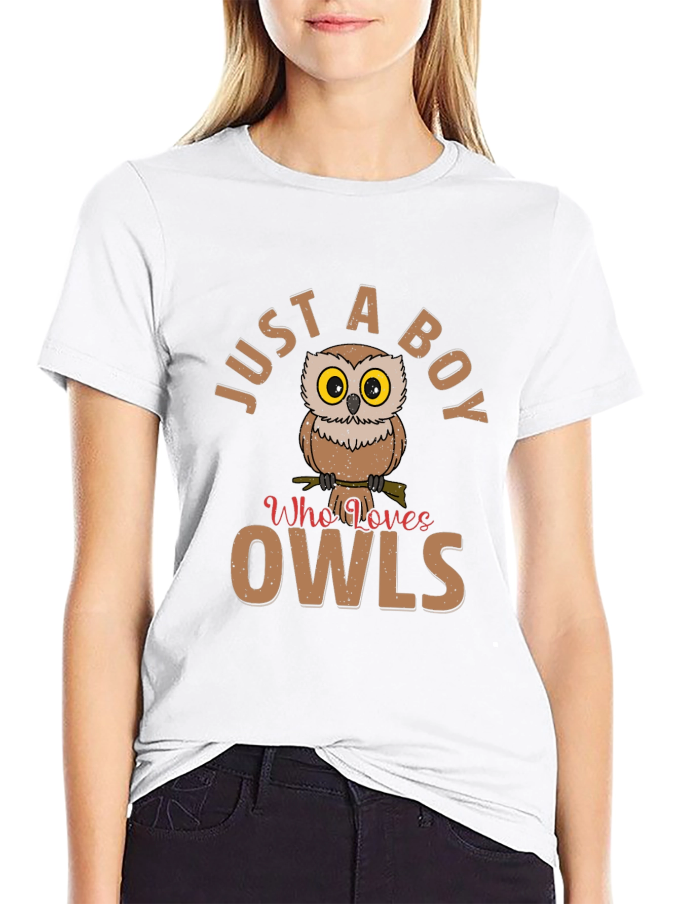 Just a Boy Who Loves Owls T-Shirt