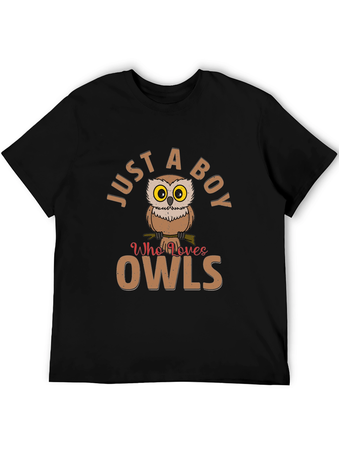 Just a Boy Who Loves Owls T-Shirt